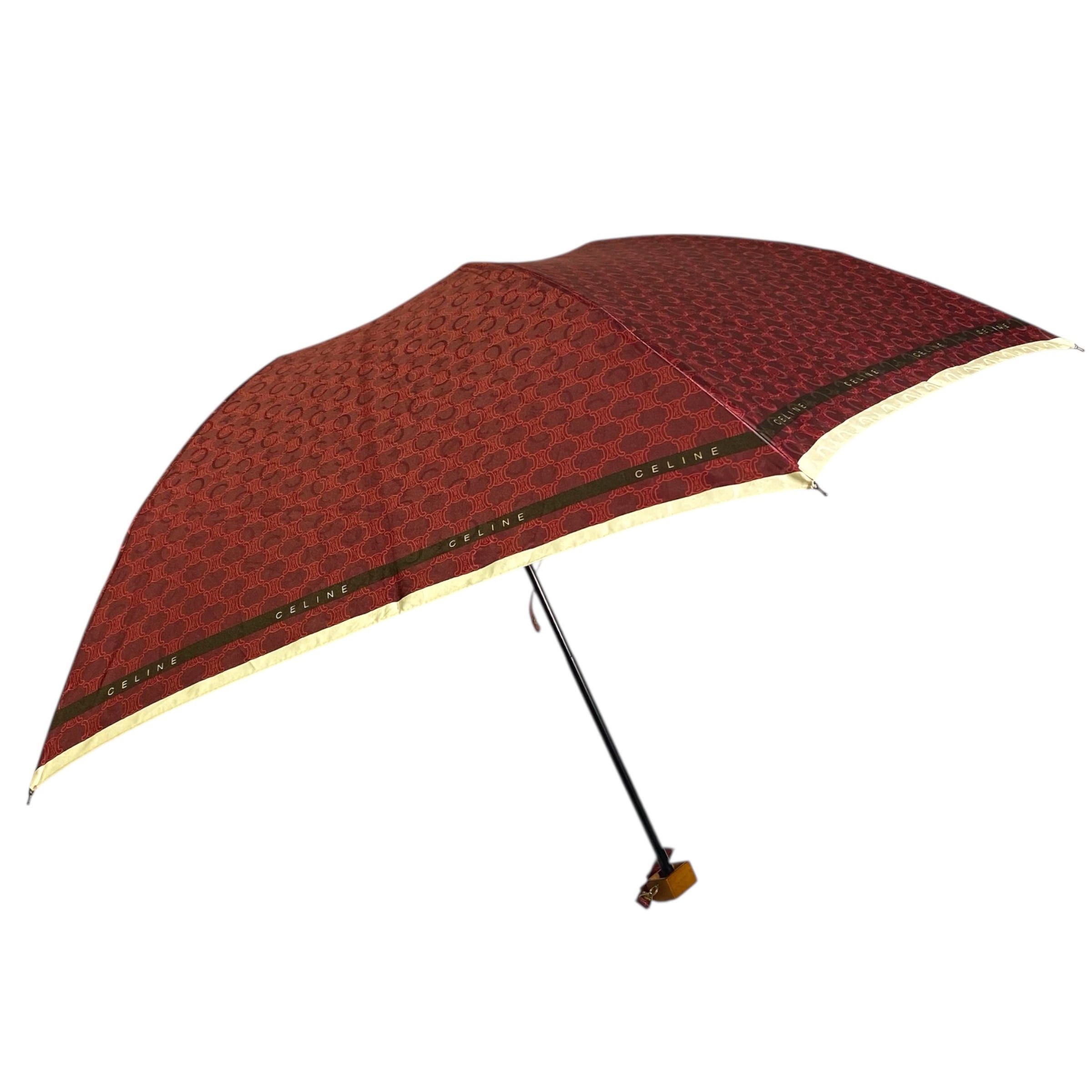 Celine CELINE Folding Umbrella Bordeaux Size ONE SIZE - 1 Thumbnail