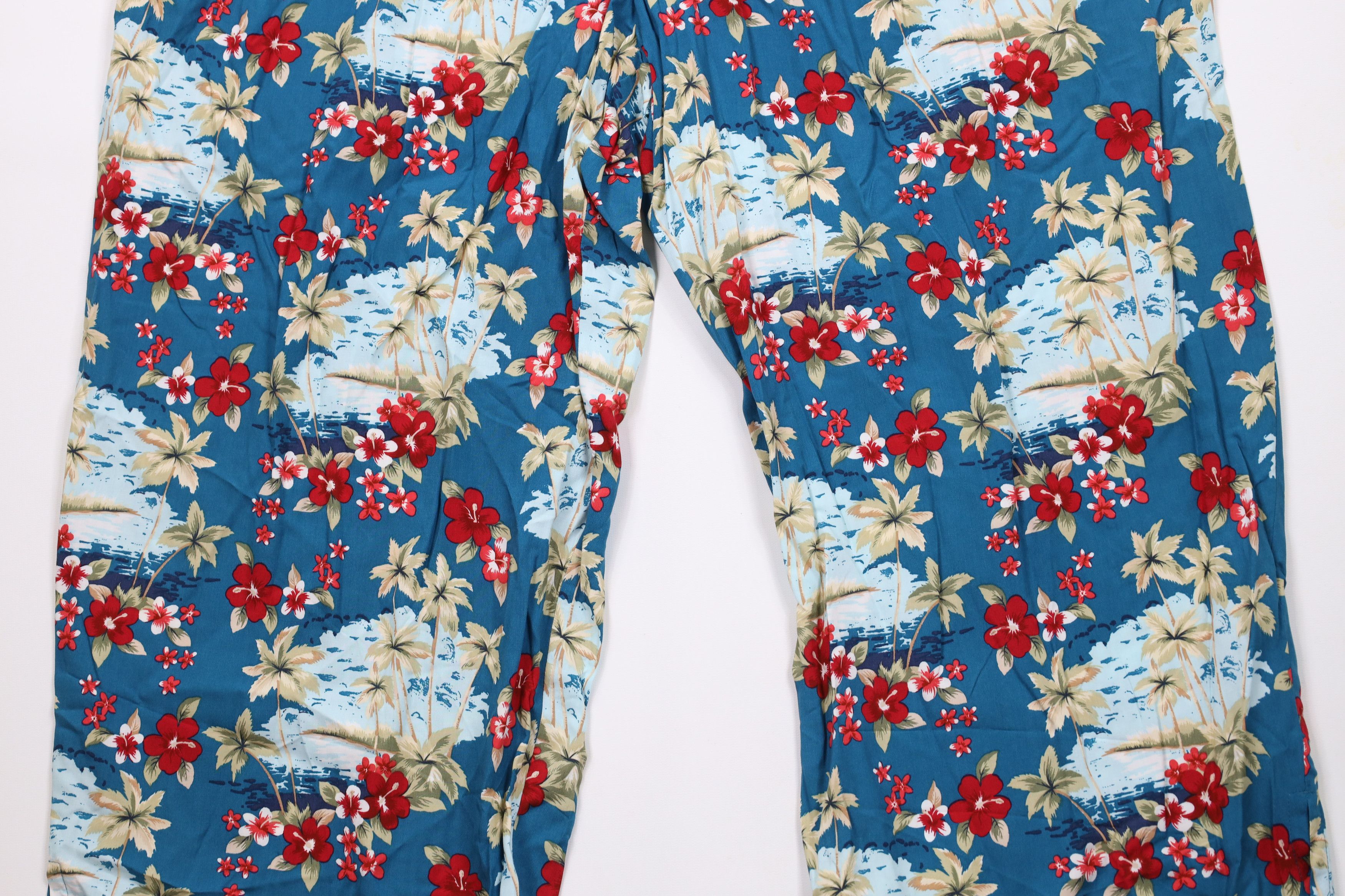 Vintage Vintage 90s Streetwear Beach Wide Leg Harem Pants Rayon Size 32" / US 10 / IT 46 - 3 Thumbnail