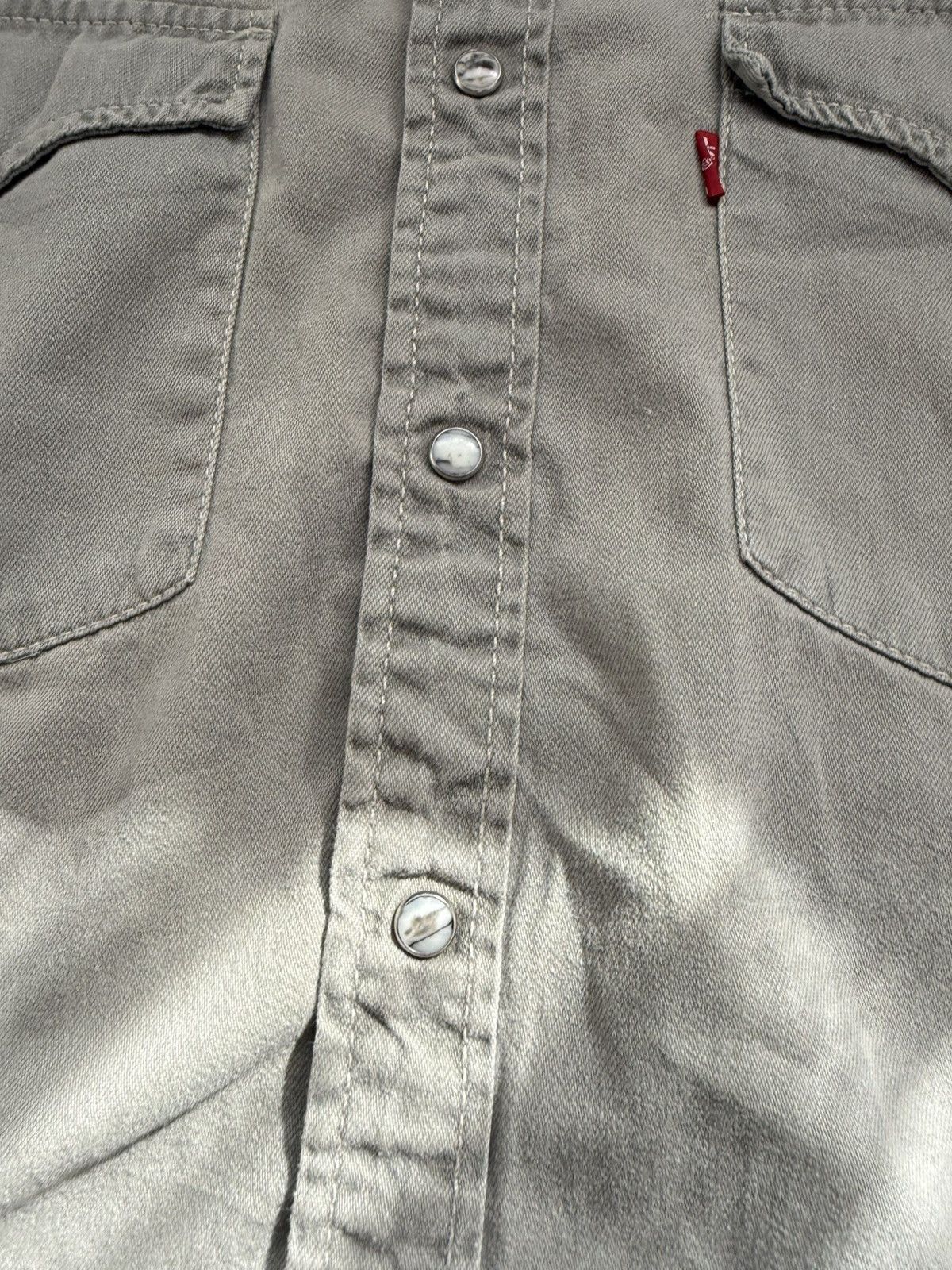 Levi's Vintage 90s Levi’s Western Shirt Green Khaki Red Tab Size M Size US M / EU 48-50 / 2 - 12 Thumbnail