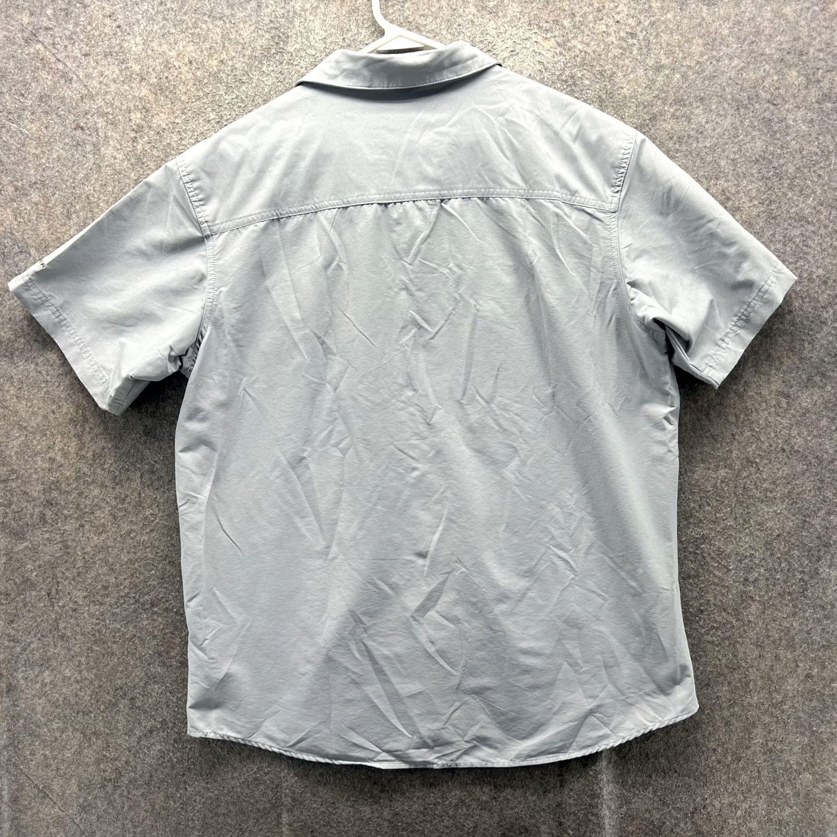 Vintage Columbia Shirt Mens Large Gray Omni-Wick Short Sleeve Button Front Casual Size US L / EU 52-54 / 3 - 2 Thumbnail