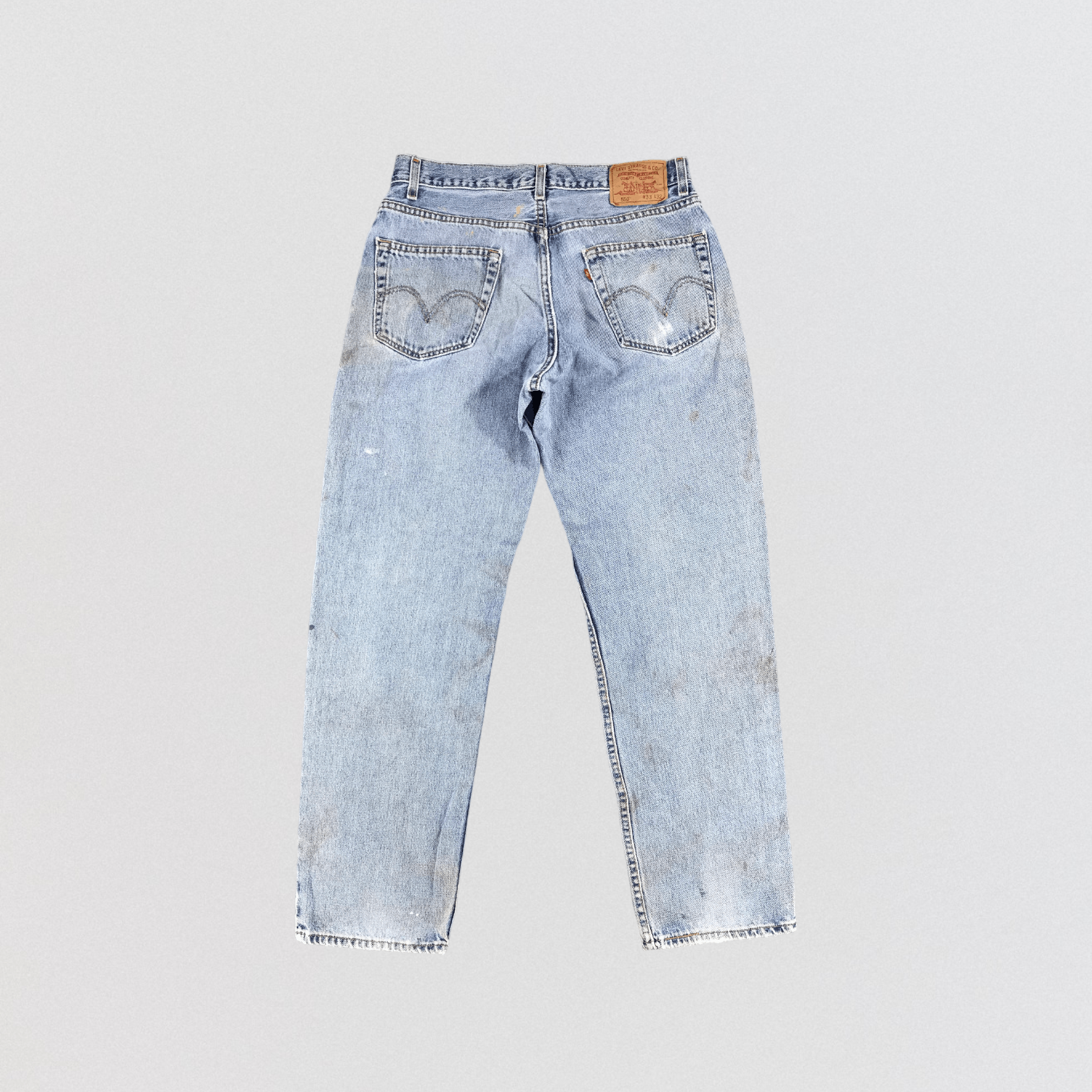 Levi's × Vintage Vintage Dirty Light Wash Levis 550 Jeans-JM1032 Size US 33 - 2 Thumbnail