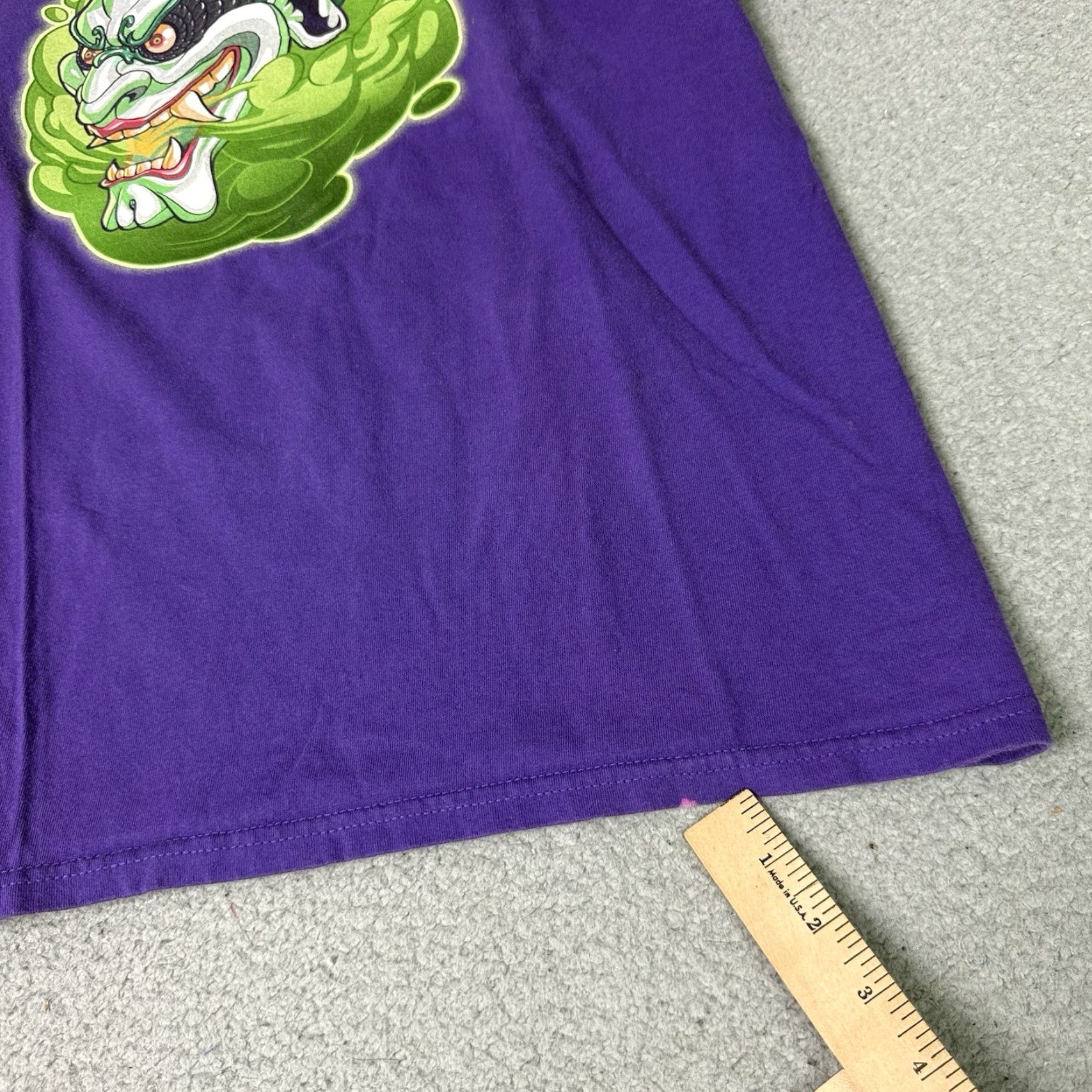 Vintage DC Comics Batman Joker T Shirt Adult Large Purple Graphic Tee Fury Rare Head Shirt Mens Size US L / EU 52-54 / 3 - 6 Thumbnail