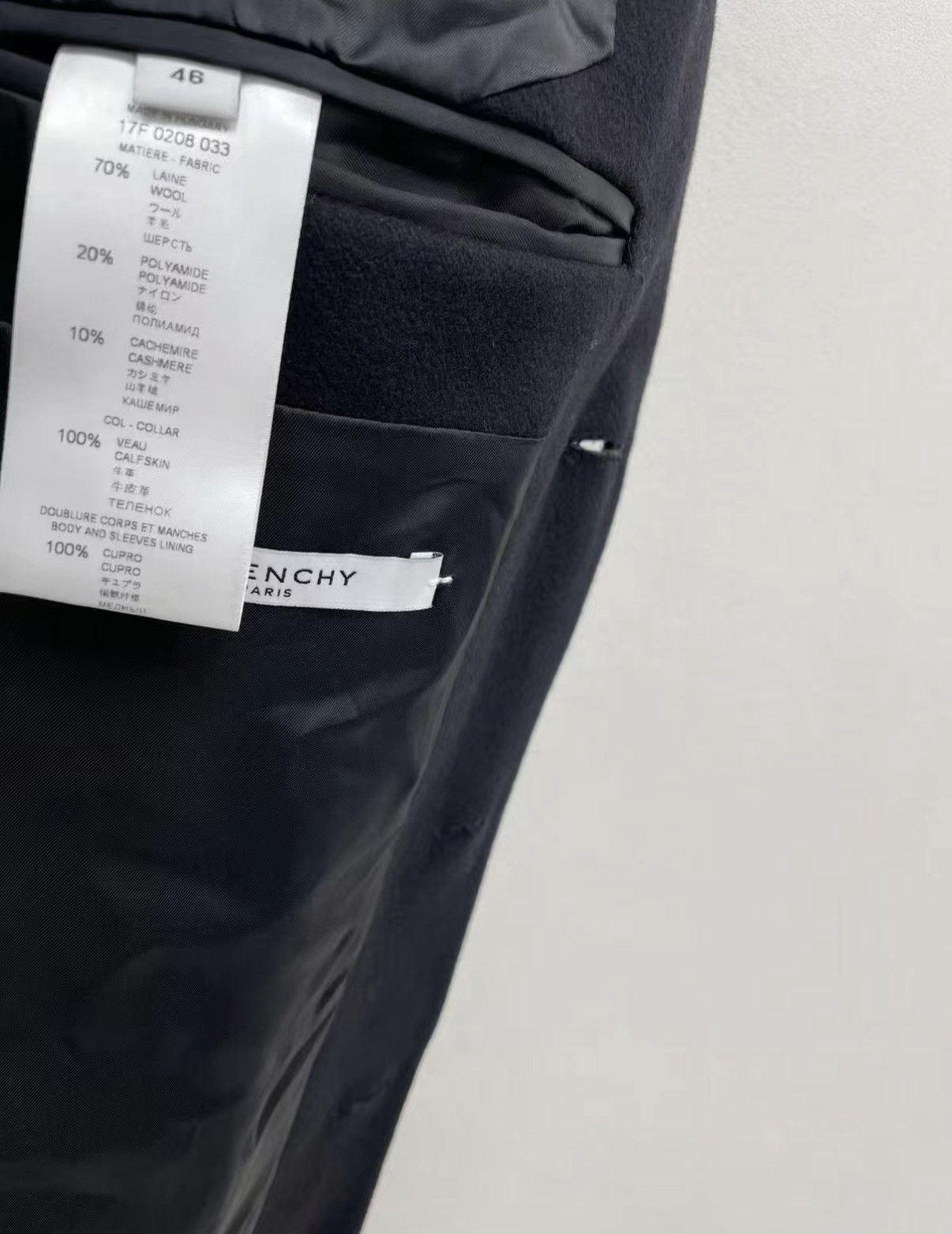 Givenchy Givenchy Wool & Cashmere Coat J30 Size US S / EU 44-46 / 1 - 8 Thumbnail