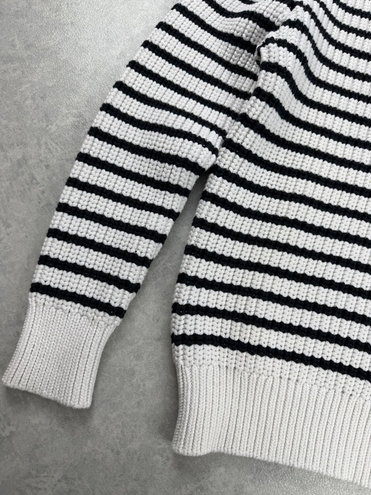 Sandro Sandro Paris Black White Striped Sweater Size M Size US M / EU 48-50 / 2 - 3 Thumbnail