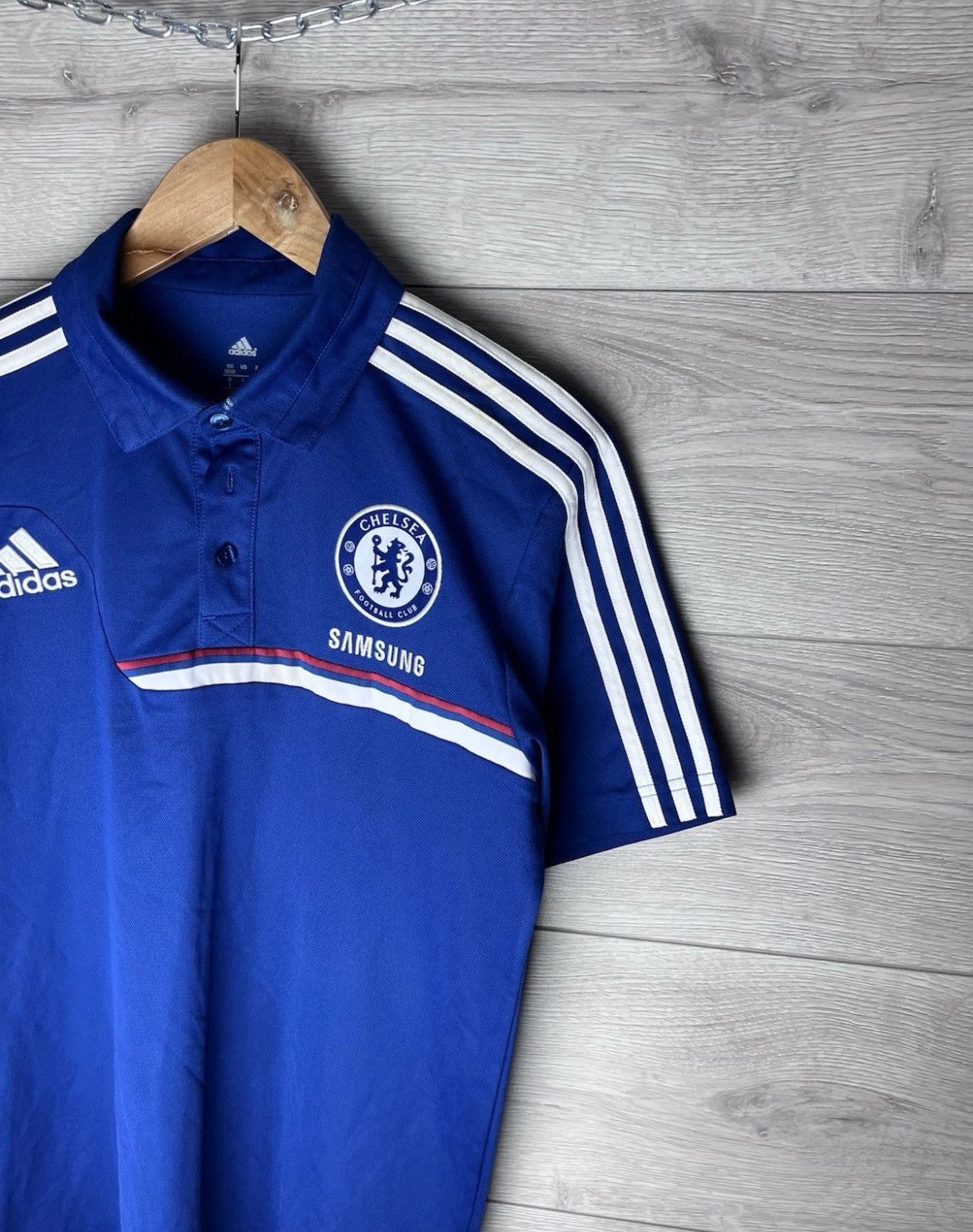 Adidas MENS POLO SOCCER JERSEY F.C CHELSEA SIZE L SAMSUNG Football Size US L / EU 52-54 / 3 - 2 Thumbnail