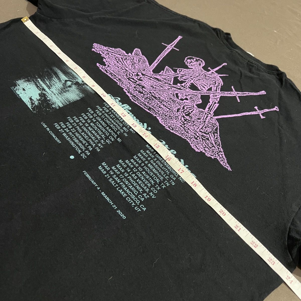 Rap Tees 2020 Post Malone Hollywood’s Bleeding Tour Promo Tee XL Size US XL / EU 56 / 4 - 7 Thumbnail