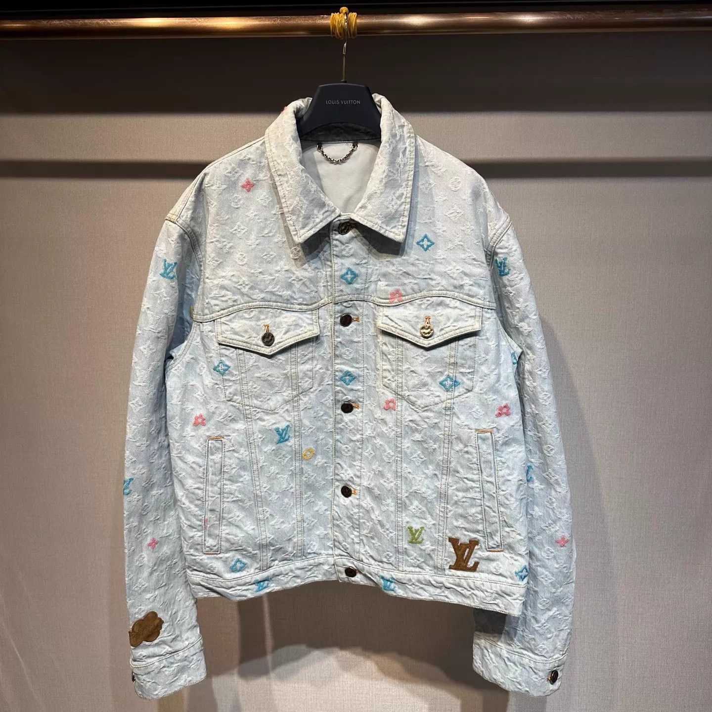 Louis Vuitton LV x Tyler color block denim jacket 50 Size US M / EU 48-50 / 2 - 1 Thumbnail