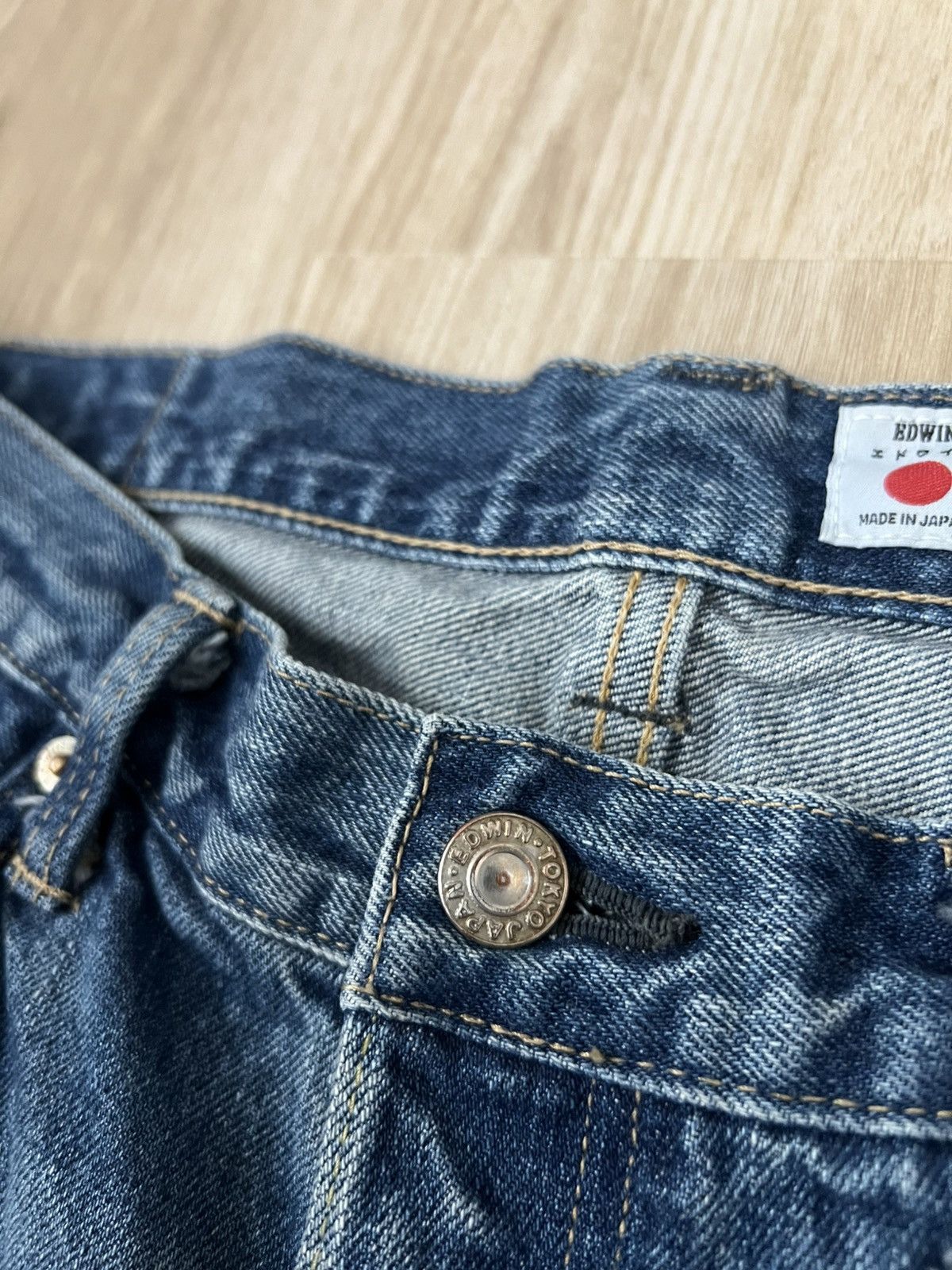 Edwin Blue selvedge denim edwin made in japan rare washed Size US 32 / EU 48 - 6 Thumbnail