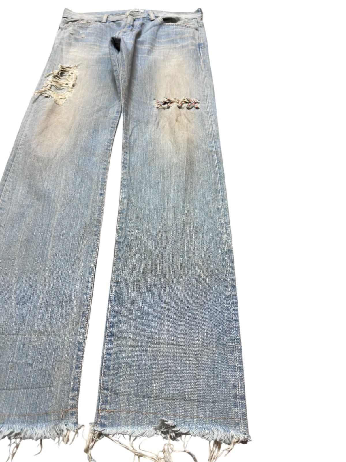 Edwin Vintage Edwin Miss 503WS Mudwash Grunge Distressed Denim Size US 30 / EU 46 - 4 Thumbnail