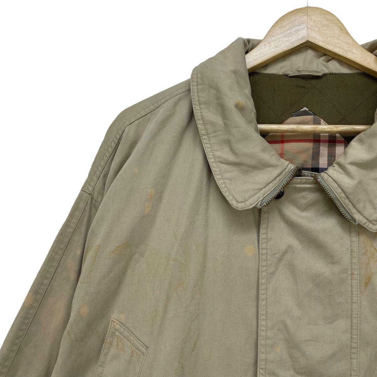 Burberry × Vintage Trashed Vintage Burberrys Oversized Long Coat Jacket Size US XL / EU 56 / 4 - 3 Thumbnail