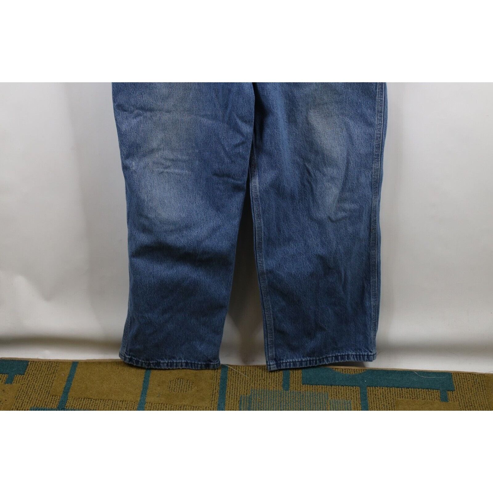 Carhartt × Vintage Vintage Y2K Carhartt Distressed Spell Out Denim Overalls Size US 42 / EU 58 - 5 Thumbnail