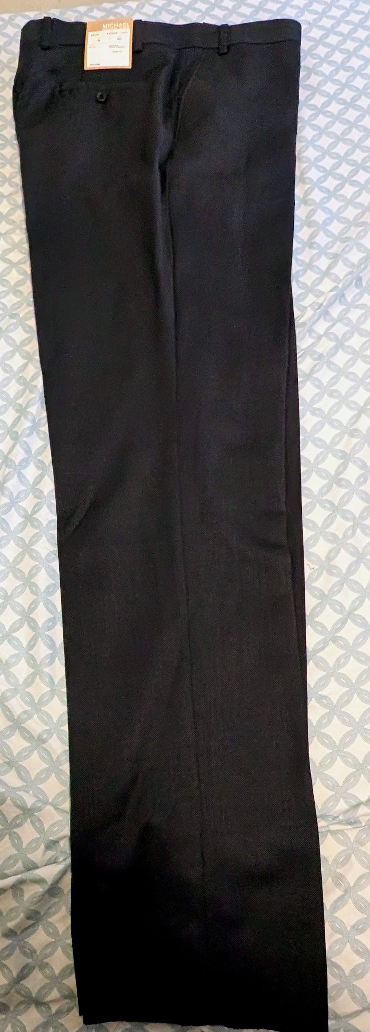 Michael Kors New Michael Kors 3 Piece 100% Wool Suit Charcoal Size 46L Size 46L - 9 Thumbnail