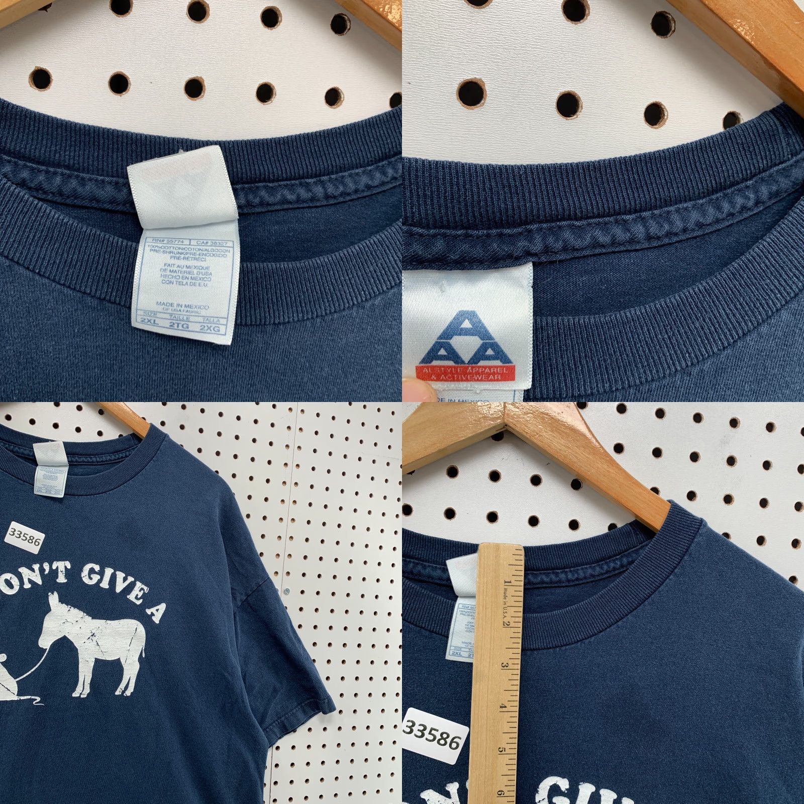 PONY VINTAGE I Dont Give A Funny Shirt Mens 2XL Blue Mouse Pony Graphic 24X30 Shirt Mens 2XL Blue Animation Animals Funny Size US XXL / EU 58 / 5 - 8 Thumbnail