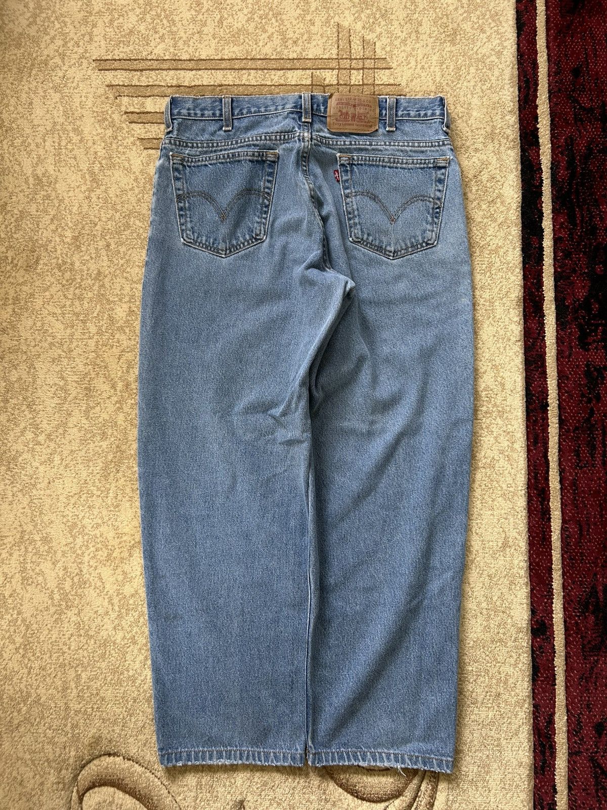 Levi's Vintage 90s Levis 550 Faded Light Wash Jeans Size US 34 / EU 50 - 2 Thumbnail
