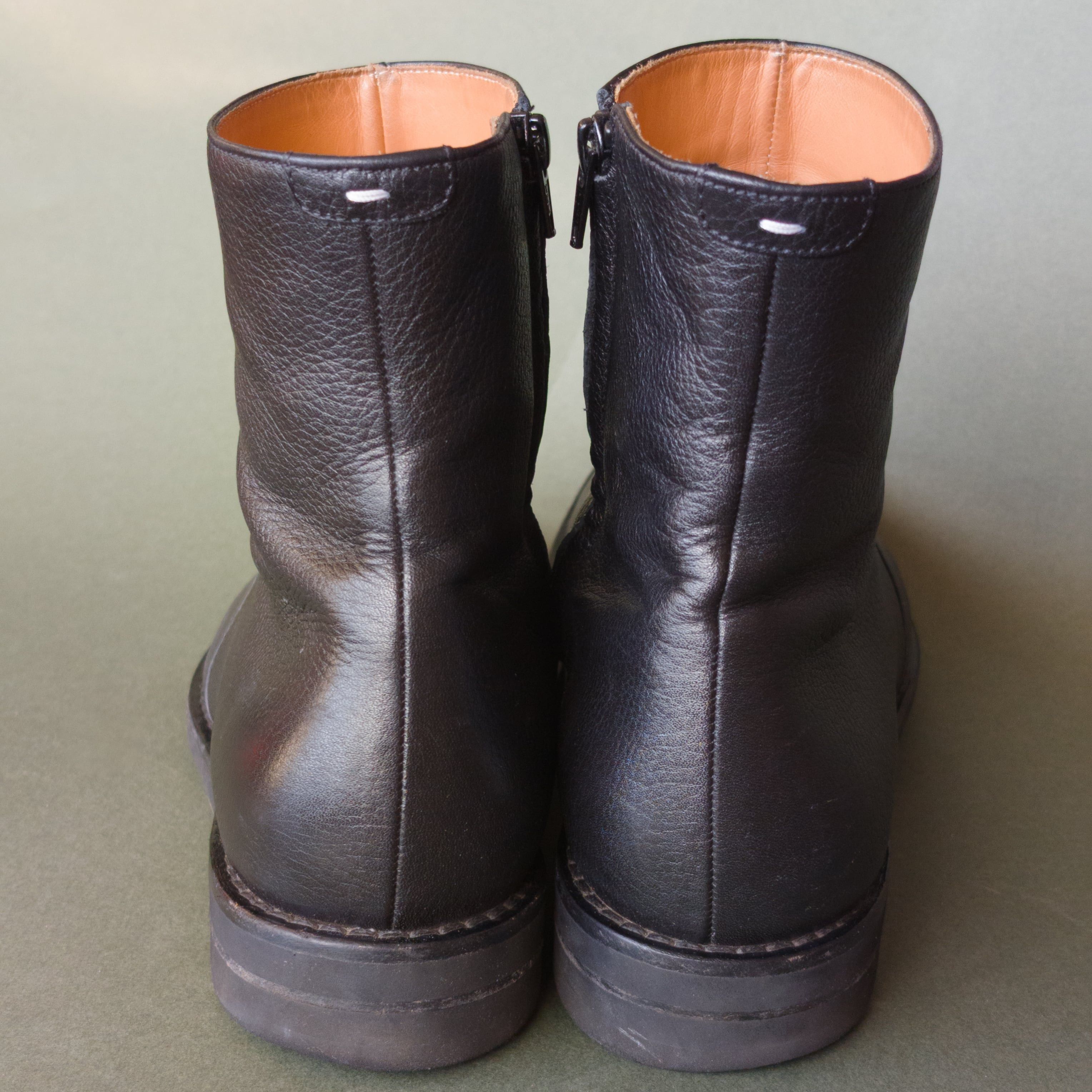 Maison Margiela Maison Margiela Pebbled Leather Side Zip Boots Size US 11 / EU 44 - 3 Thumbnail