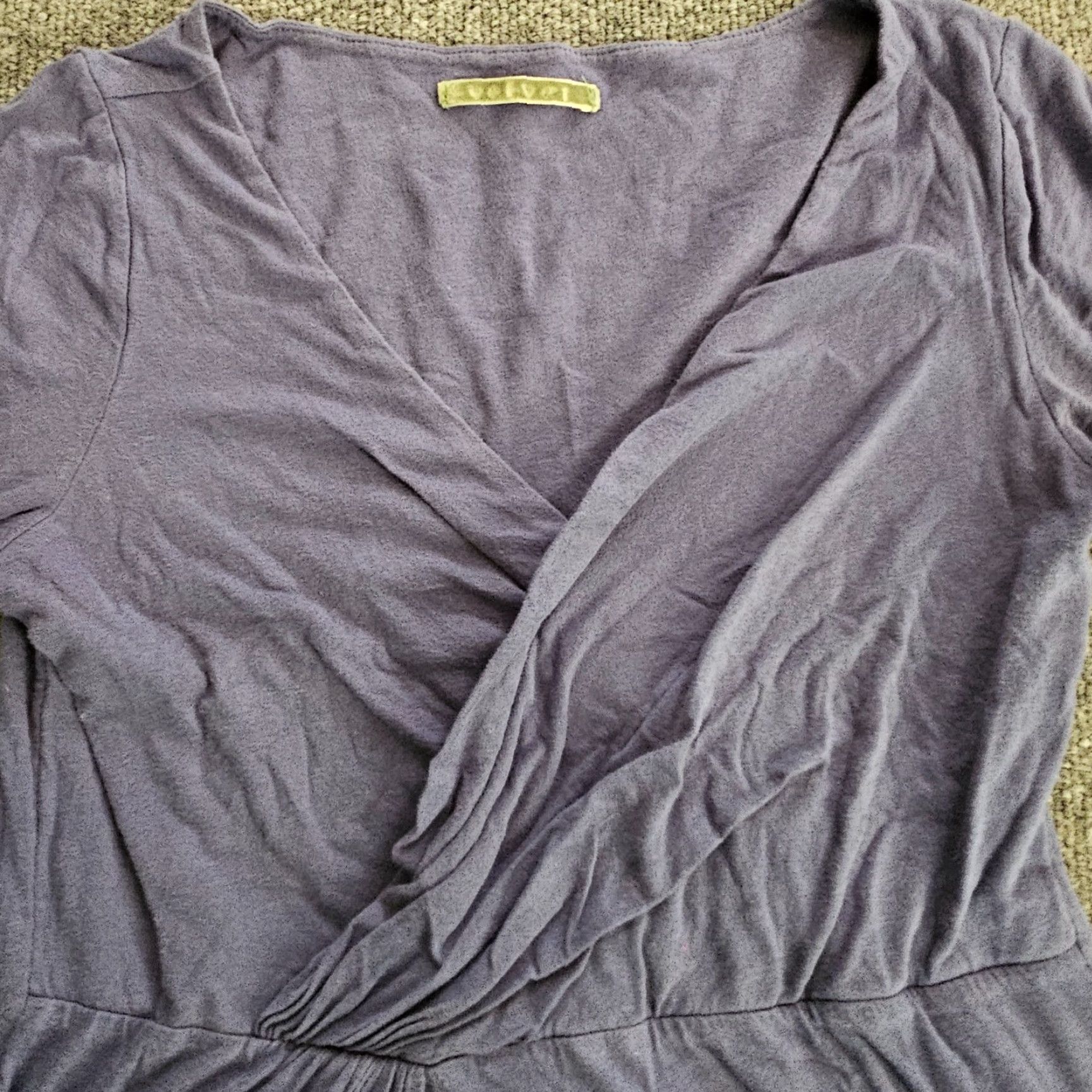 Velvet Velvet Dress Womens Small Blue Deep V Long Sleeve A-Line Stretch Casual Basic Dress Size S / US 4 / IT 40 - 2 Thumbnail