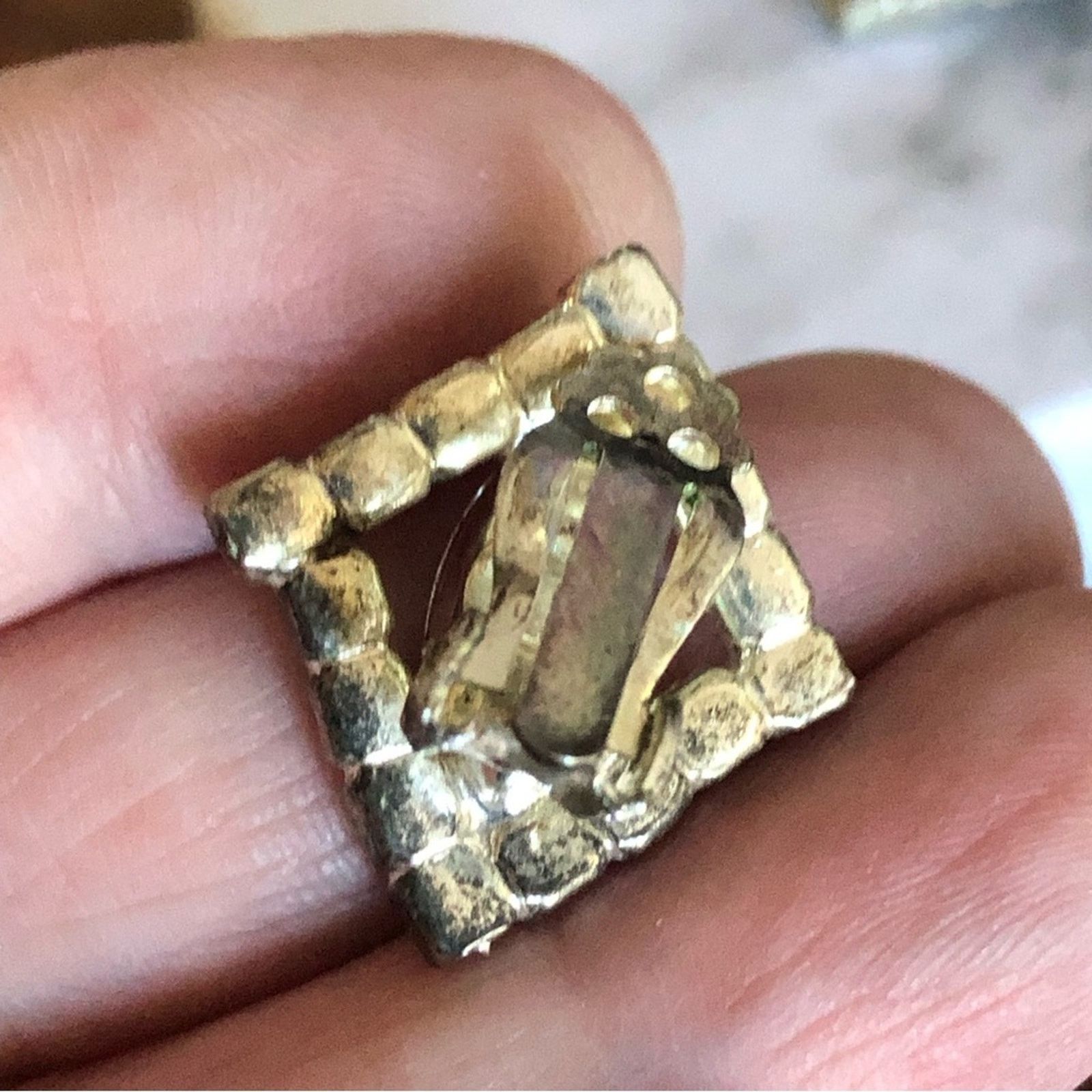 Vintage Vintage elegant clear glass stone clip on earrings Size ONE SIZE - 8 Thumbnail