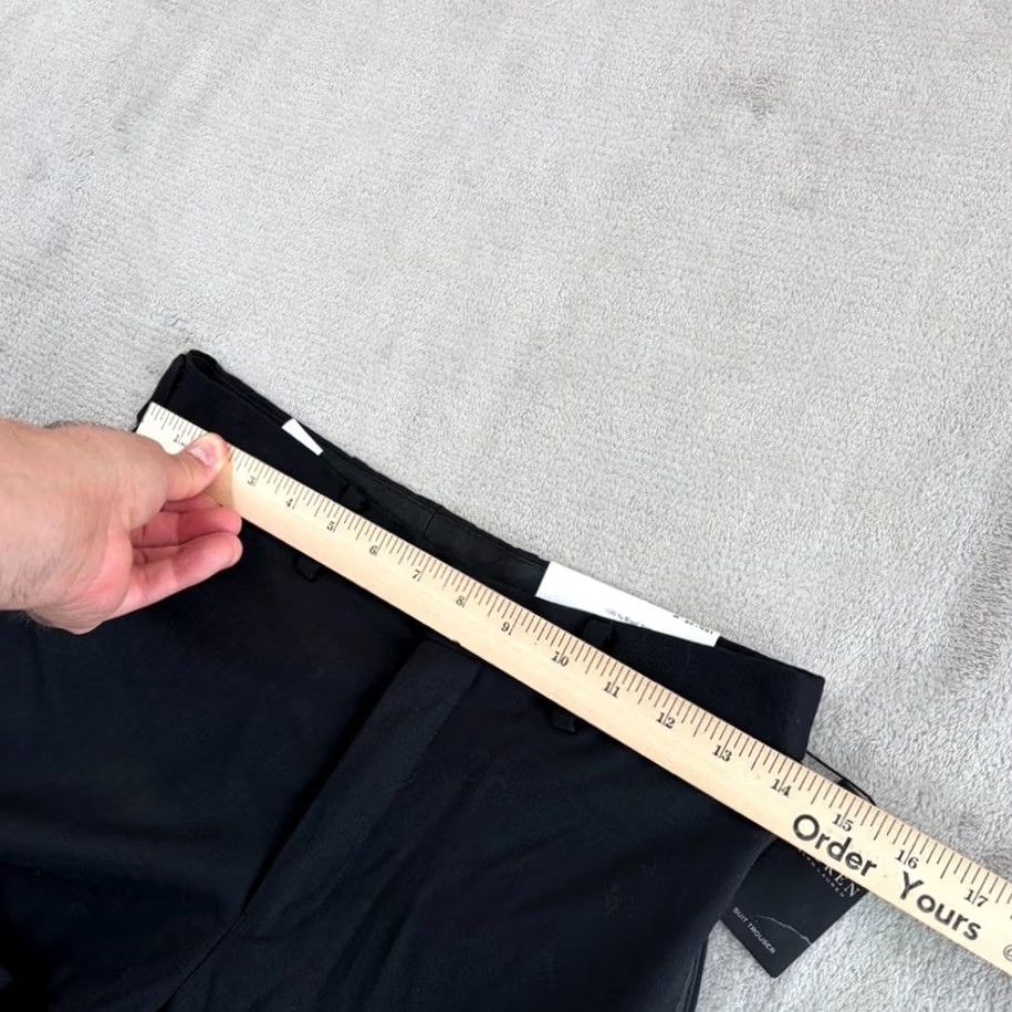 Ralph Lauren Lauren Ralph Lauren LRL Belrick Pants Dress Wool Black Stretch Size 28 Women Straight Leg Flat Front Modern Formal Trousers Size 28" / US 6 / IT 42 - 6 Thumbnail