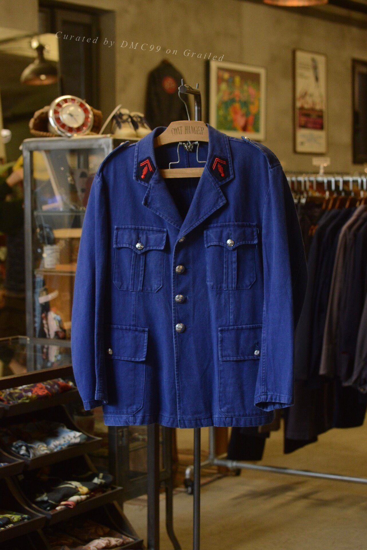 Vintage 1960s French Firefighter Four-Pocket Jacket Size US M / EU 48-50 / 2 - 1 Thumbnail