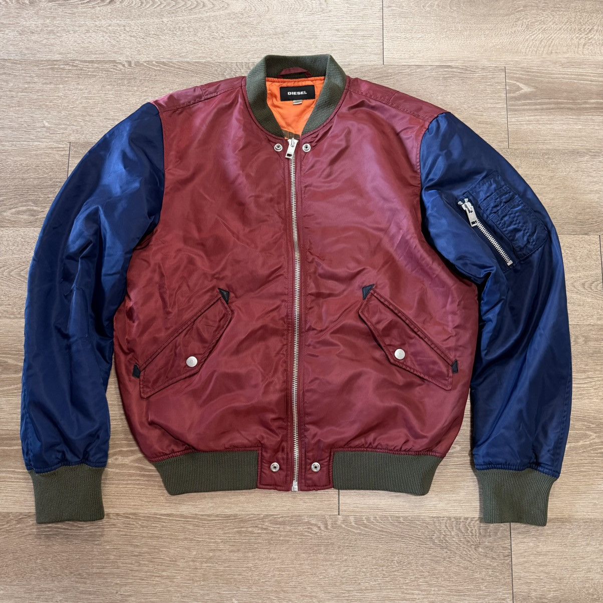 Diesel Diesel Men's XL Bomber Jacket Full Zip Size US XL / EU 56 / 4 - 1 Thumbnail