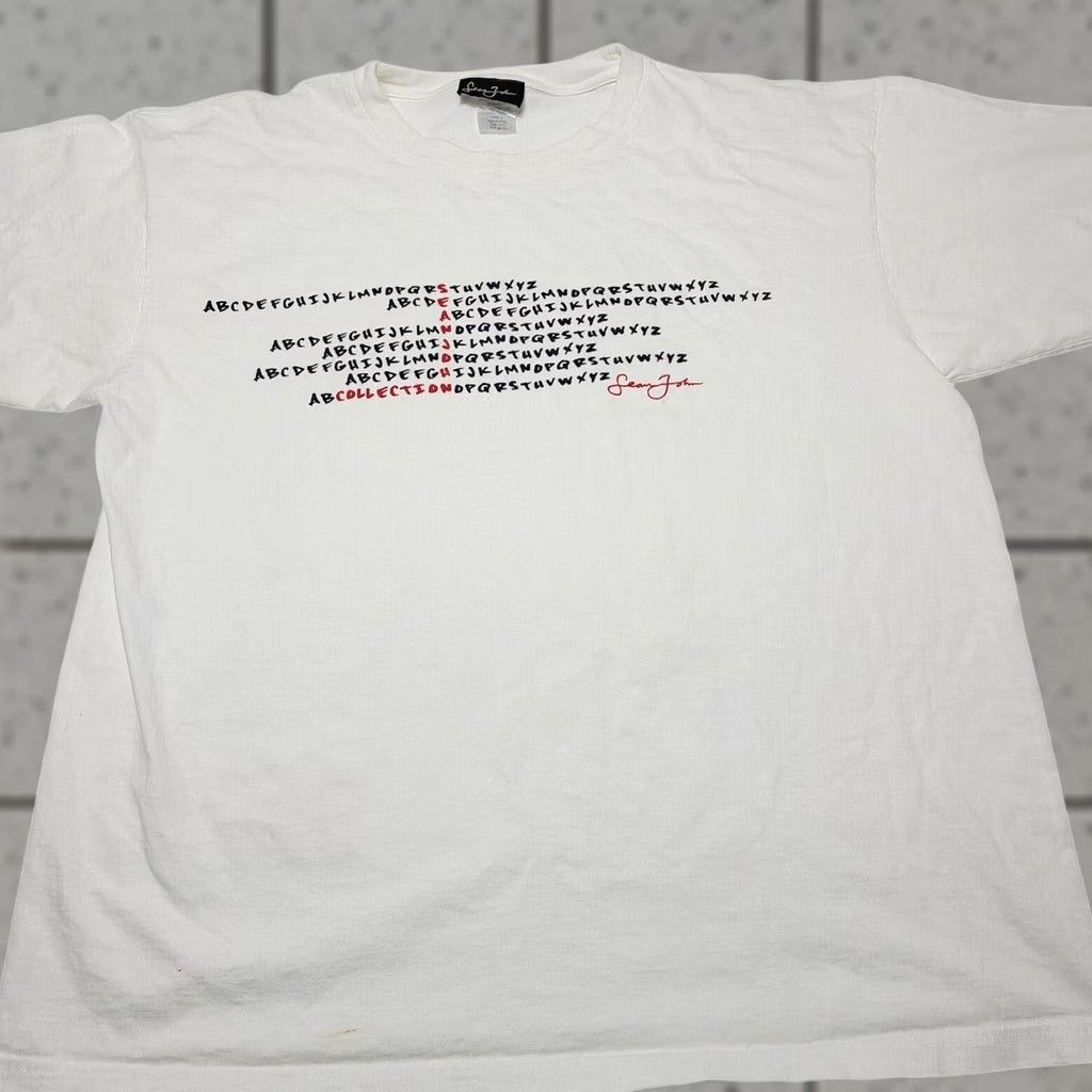 Sean John VINTAGE Sean John Collection Men’s Graphic T-Shirt 3XL White Crew Neck Short Sleeve Logo Cotton Hip-hop Alphabet Bird Atom Men Size US XXL / EU 58 / 5 - 1 Thumbnail