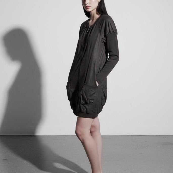 Cop Copine The Cop Copine Neutral Slim Sleeves Dress Size ONE SIZE - 2 Thumbnail
