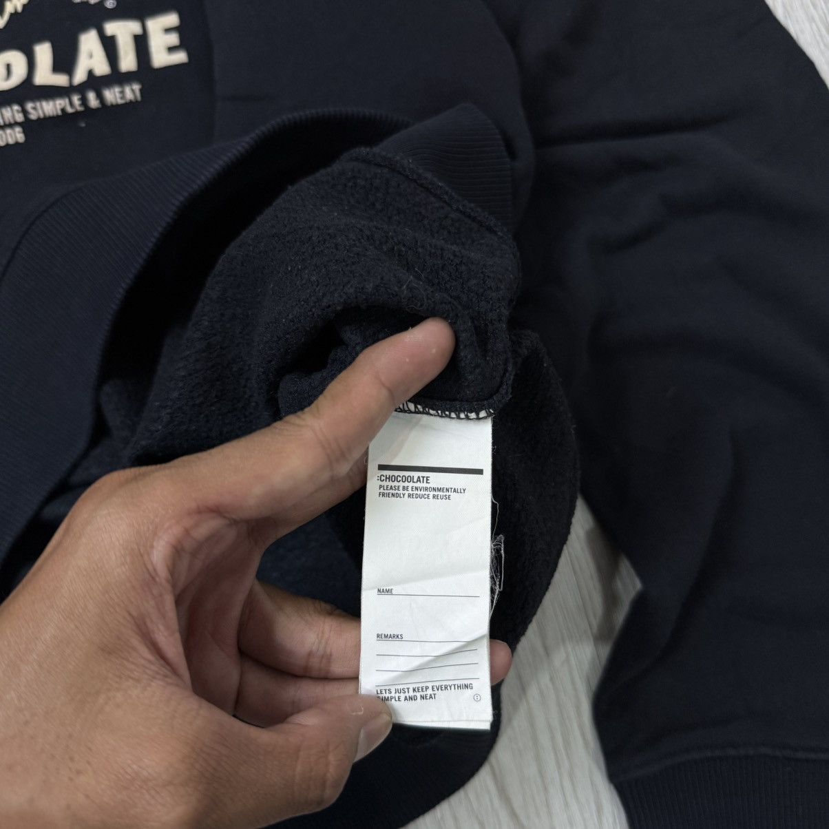 CHOCOOLATE CHOCOOLATE BLK-DEPT sweatshirt black Size US XL / EU 56 / 4 - 7 Thumbnail