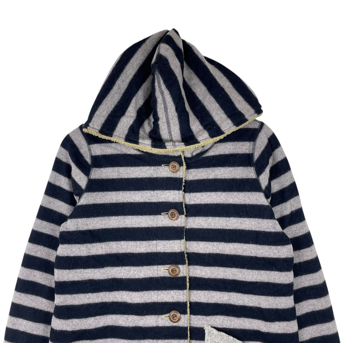 Japanese Brand Cube Sugar Japan Fleece Reversible Fleece Hoodie Jacket Size US M / EU 48-50 / 2 - 2 Thumbnail