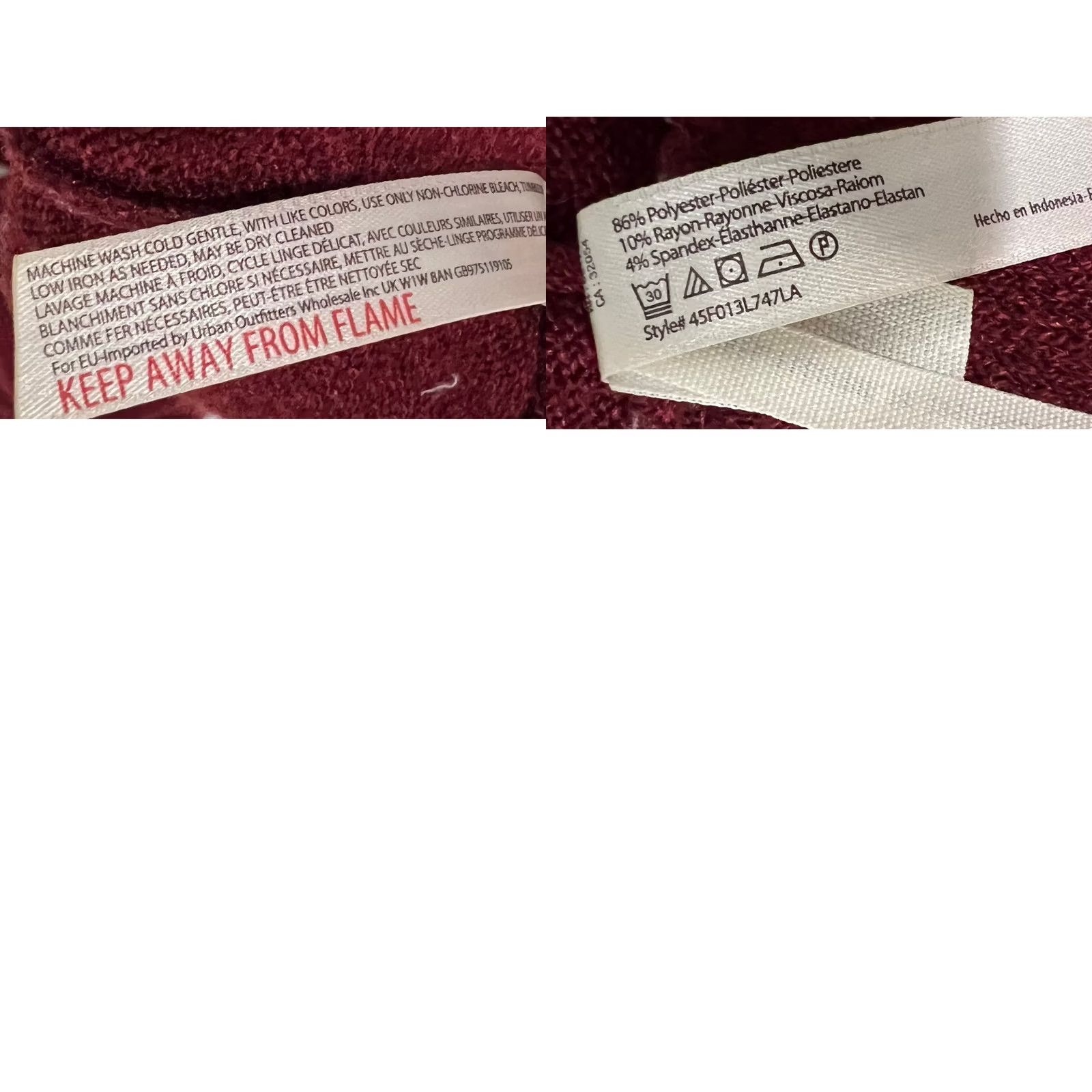 Free People Free People Intimately Sweatpants Knit Pants Burgundy Red L Women’s Pull On Skinny Full Length Lounge Size L / US 10 / IT 46 - 8 Thumbnail