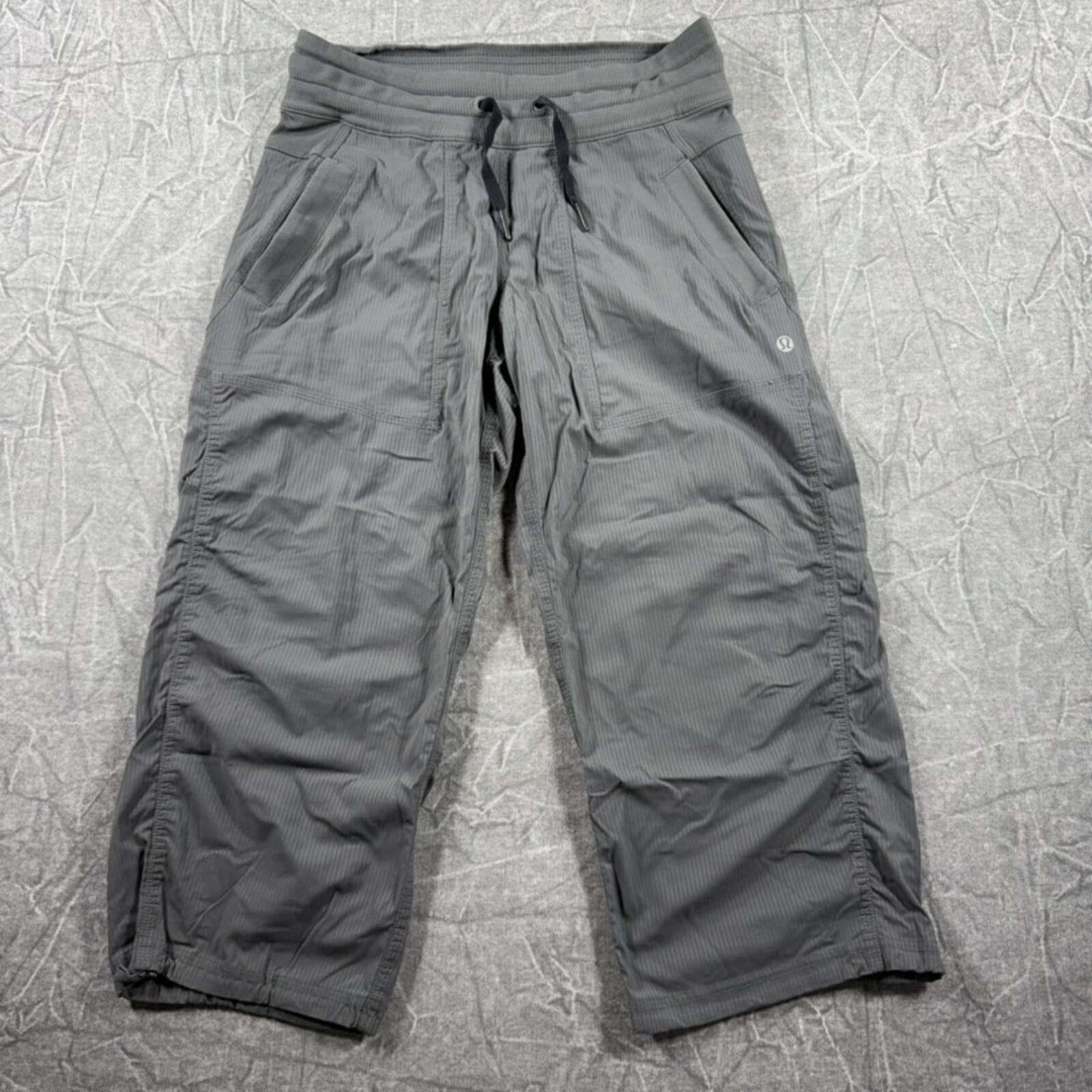 Lululemon Lululemon Pants Women's Grey Dance Studio Crop Nylon Stretch Size 28" / US 6 / IT 42 - 1 Thumbnail