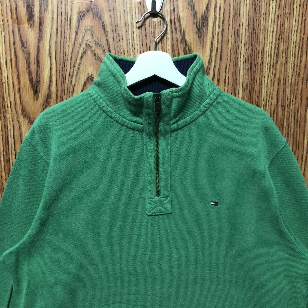 Tommy Hilfiger Vintage Tommy Hilfiger Half Zipper Sweatshirt Size US XL / EU 56 / 4 - 3 Thumbnail