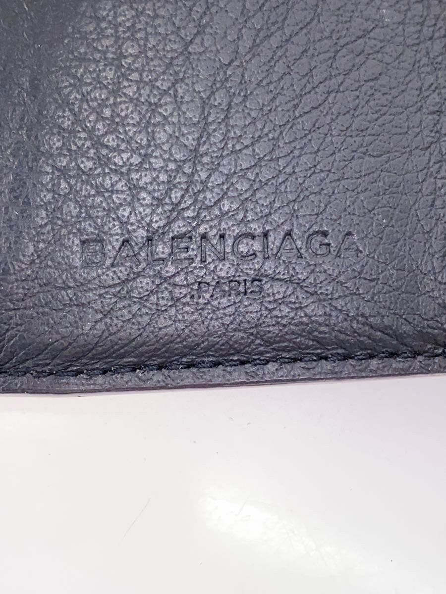 Balenciaga Balenciaga Leather Tri-Fold Wallet Grey Size ONE SIZE - 3 Thumbnail
