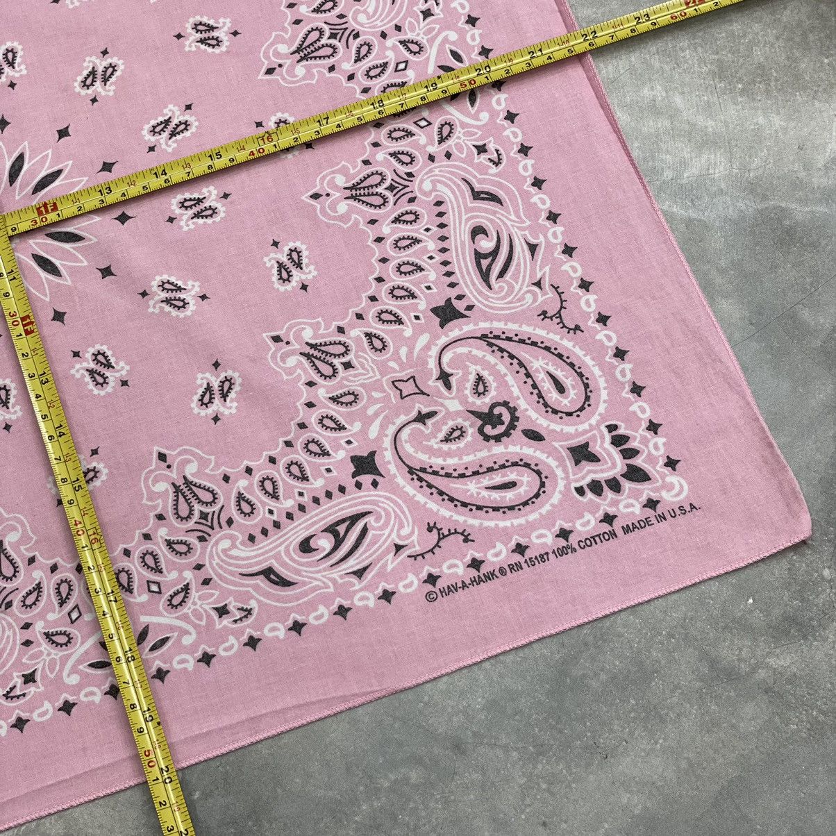 Cowboy Equipment × Vintage Made In USA Fast Have A Hank Handkerchief Bandana Scarf Pink Size ONE SIZE - 3 Thumbnail