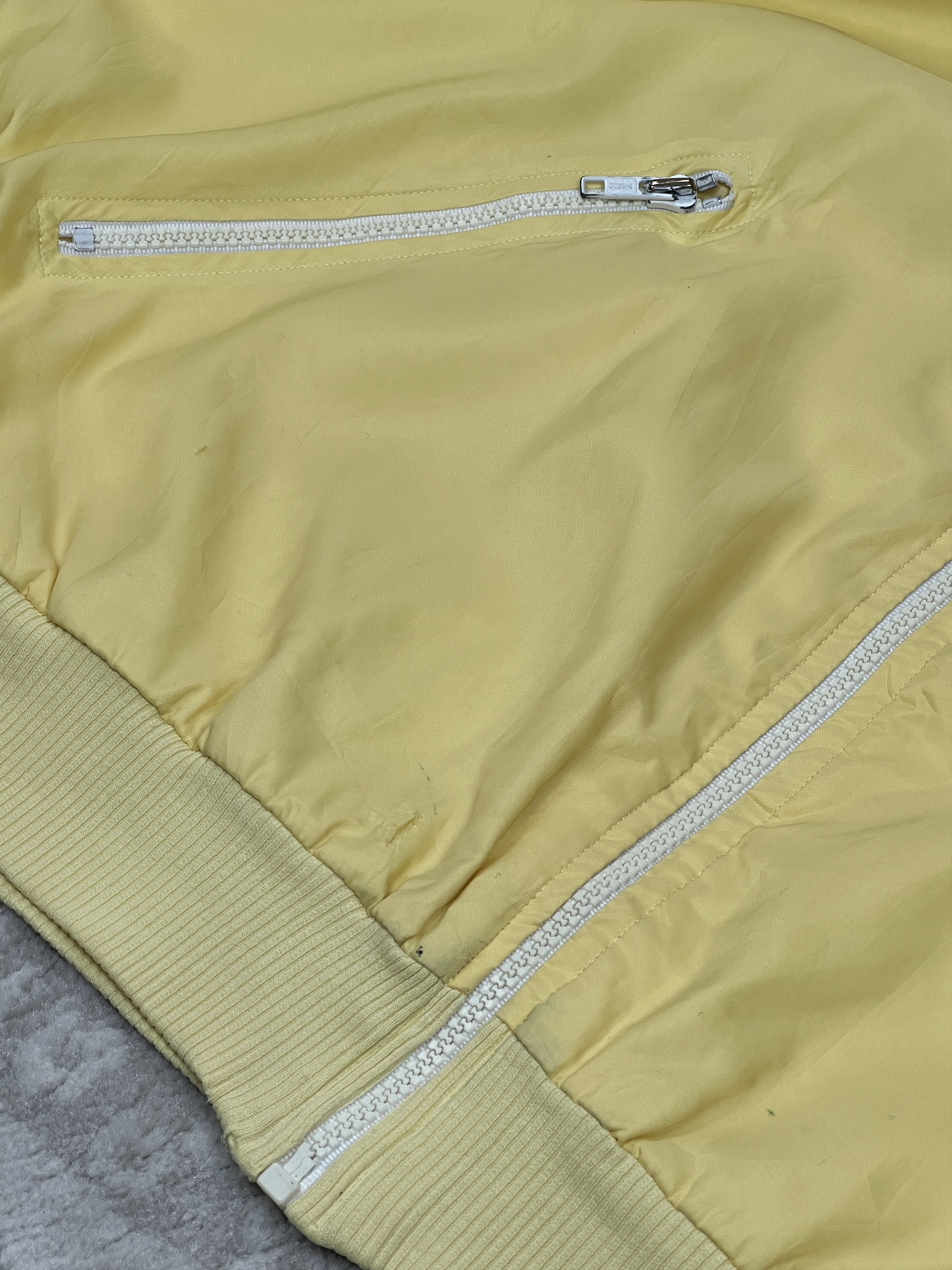 Lacoste Vintage Lacoste Chemise Bomber Jacket Yellow Made in France Size US L / EU 52-54 / 3 - 22 Thumbnail