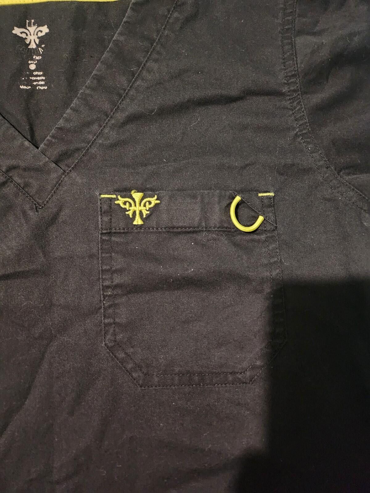 Other Black scrub top size small Size ONE SIZE - 2 Thumbnail