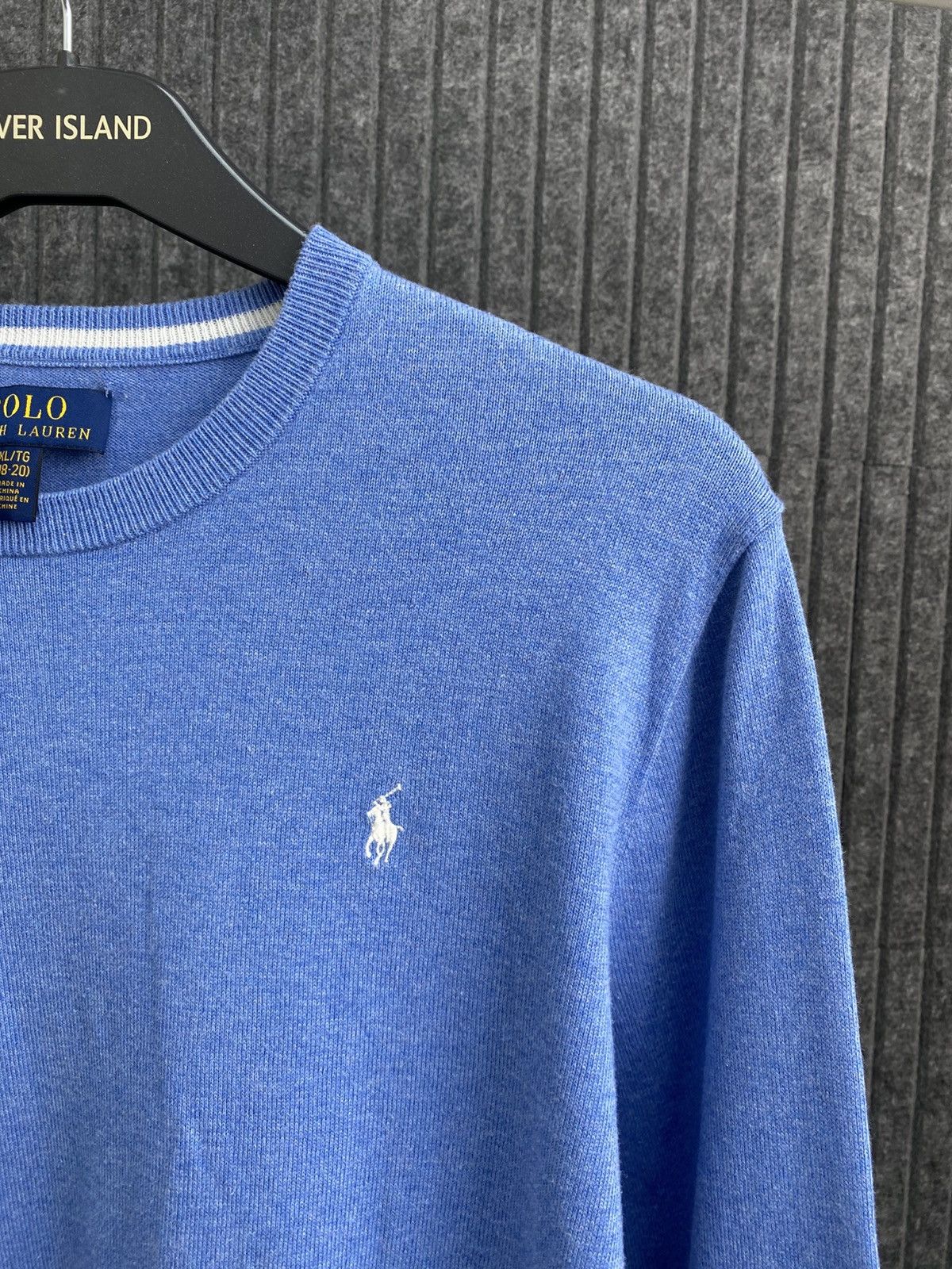 Polo Ralph Lauren Vintage Polo Ralph Lauren Blue Crewneck Sweater Knit Mens Size US S / EU 44-46 / 1 - 4 Thumbnail