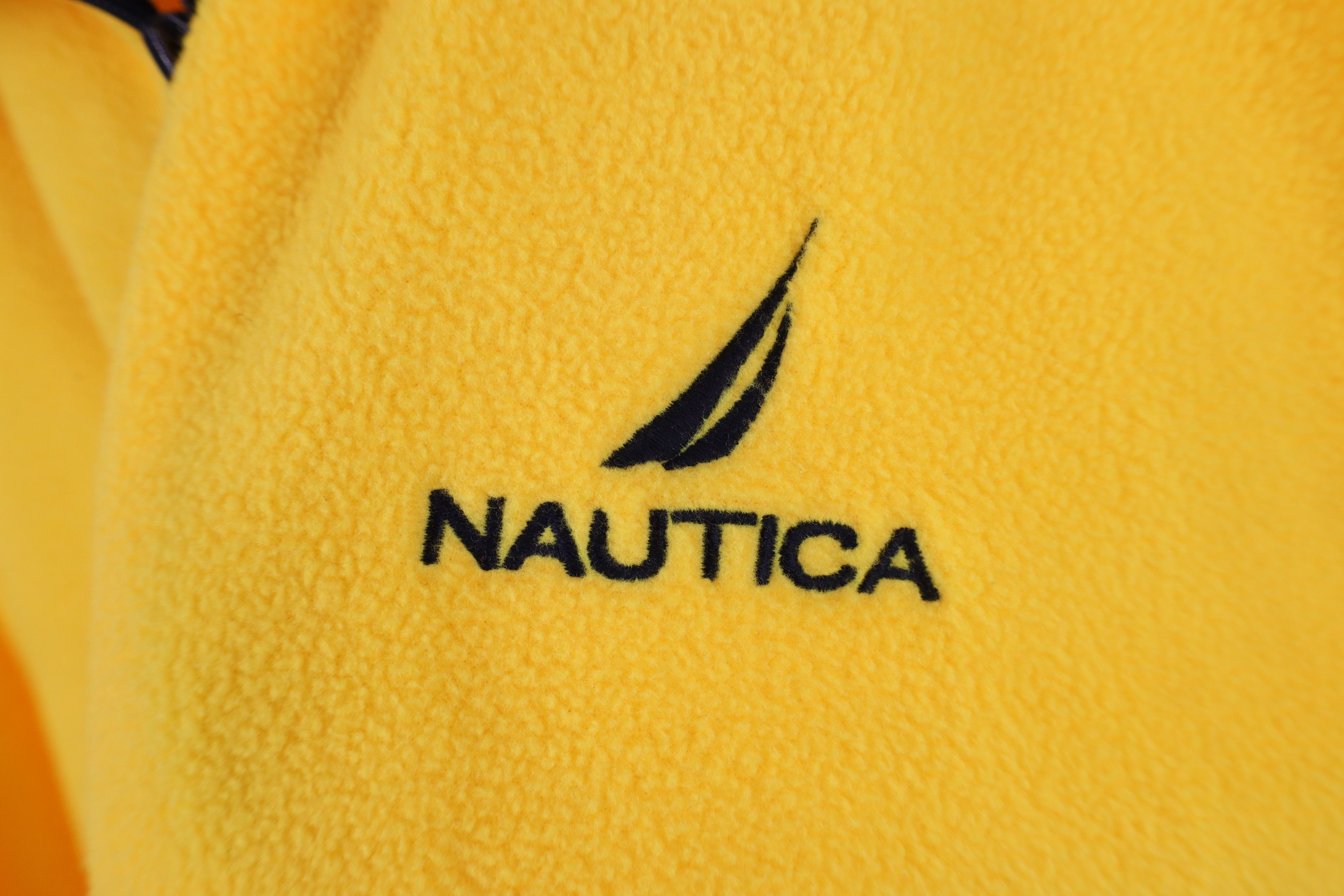 Nautica × Vintage Vintage 90s Nautica Half Zip Fleece Pullover Sweater Size US XXL / EU 58 / 5 - 4 Thumbnail