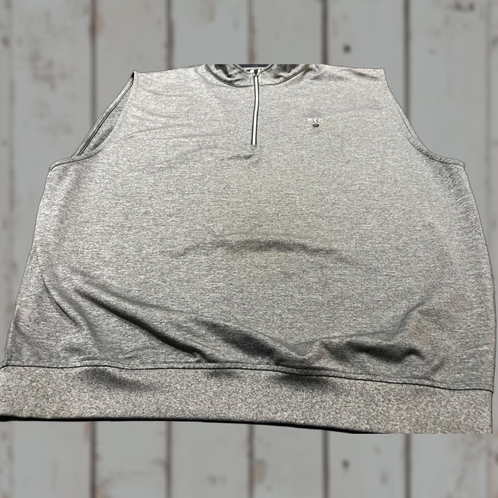 Footjoy FootJoy Vest Mens Performance 1/4 Zip Golf Sleeveless Gray XL Size US XL / EU 56 / 4 - 1 Thumbnail