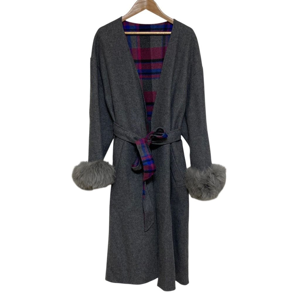 Other Other GRACE CONTINENTAL Wool Blend Reversible Coat Textile Outerwear DUTY FREE for USA Size ONE SIZE - 1 Thumbnail