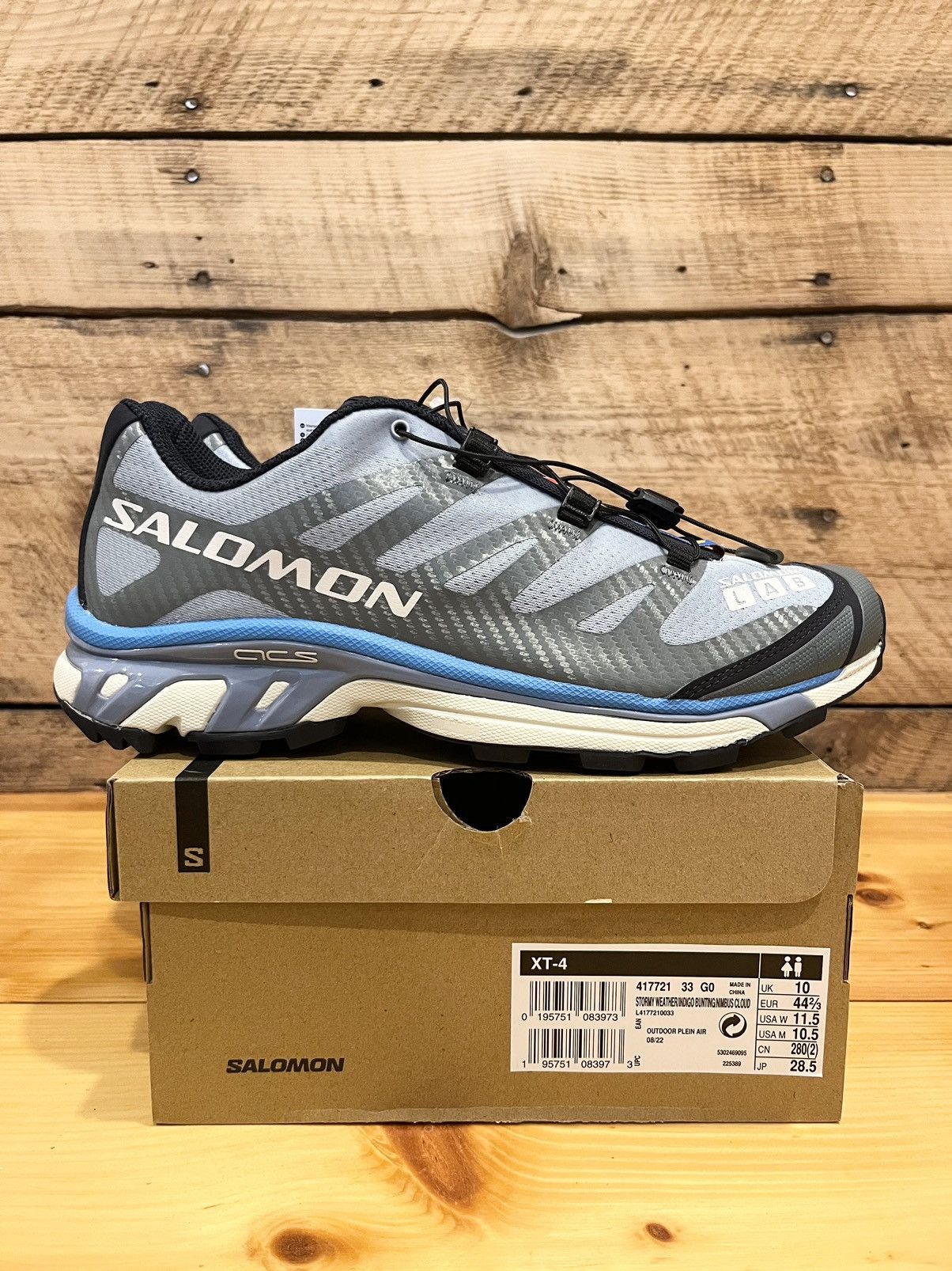 Salomon Salomon XT-4 Stormy Weather Blue L41772100 Size US 10.5 / EU 43-44 - 1 Thumbnail