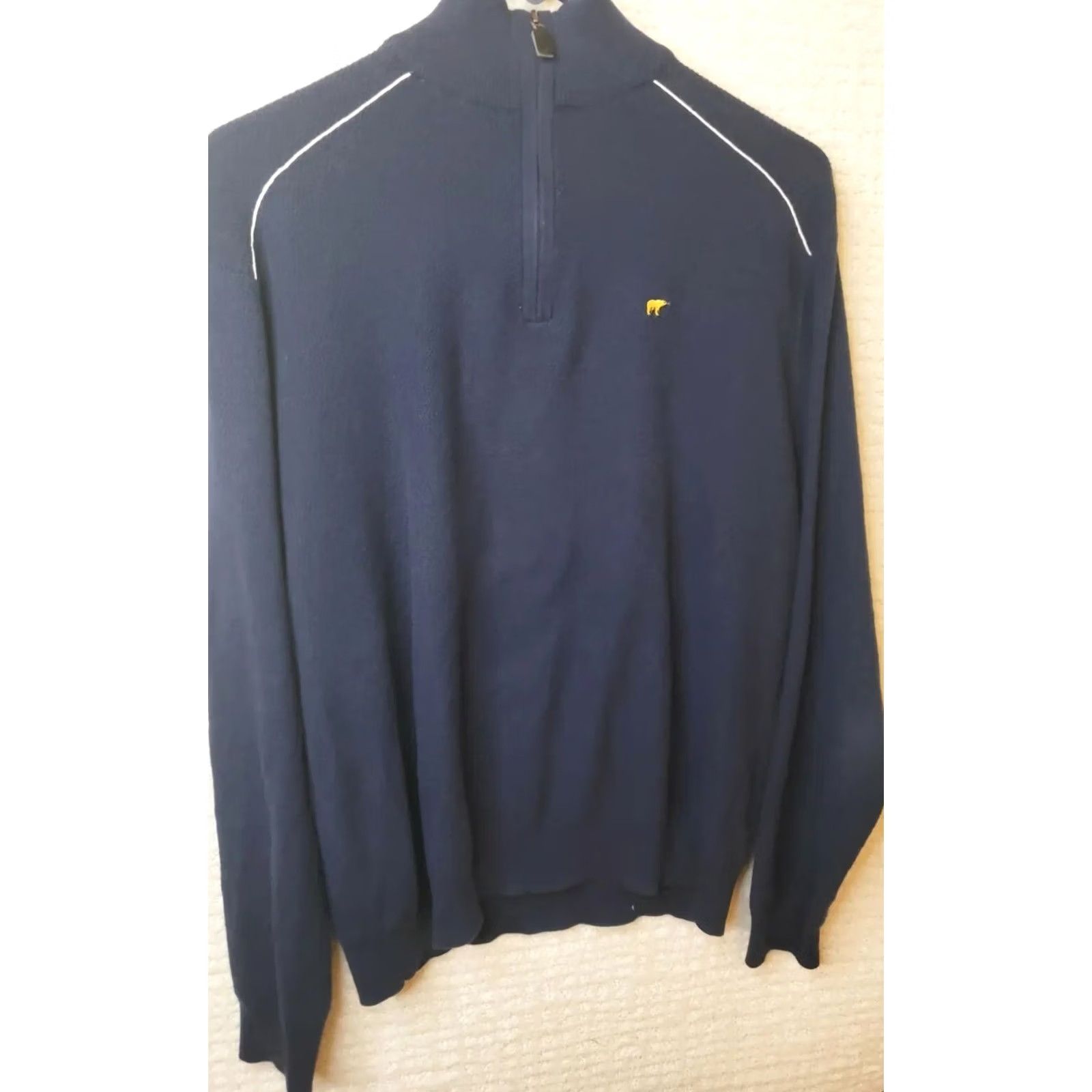 Golden Bear Jack Nicklaus Golden Bear Mens Long Sleeve 1/4 Zip Sweater Navy Size Medium Size US M / EU 48-50 / 2 - 7 Thumbnail