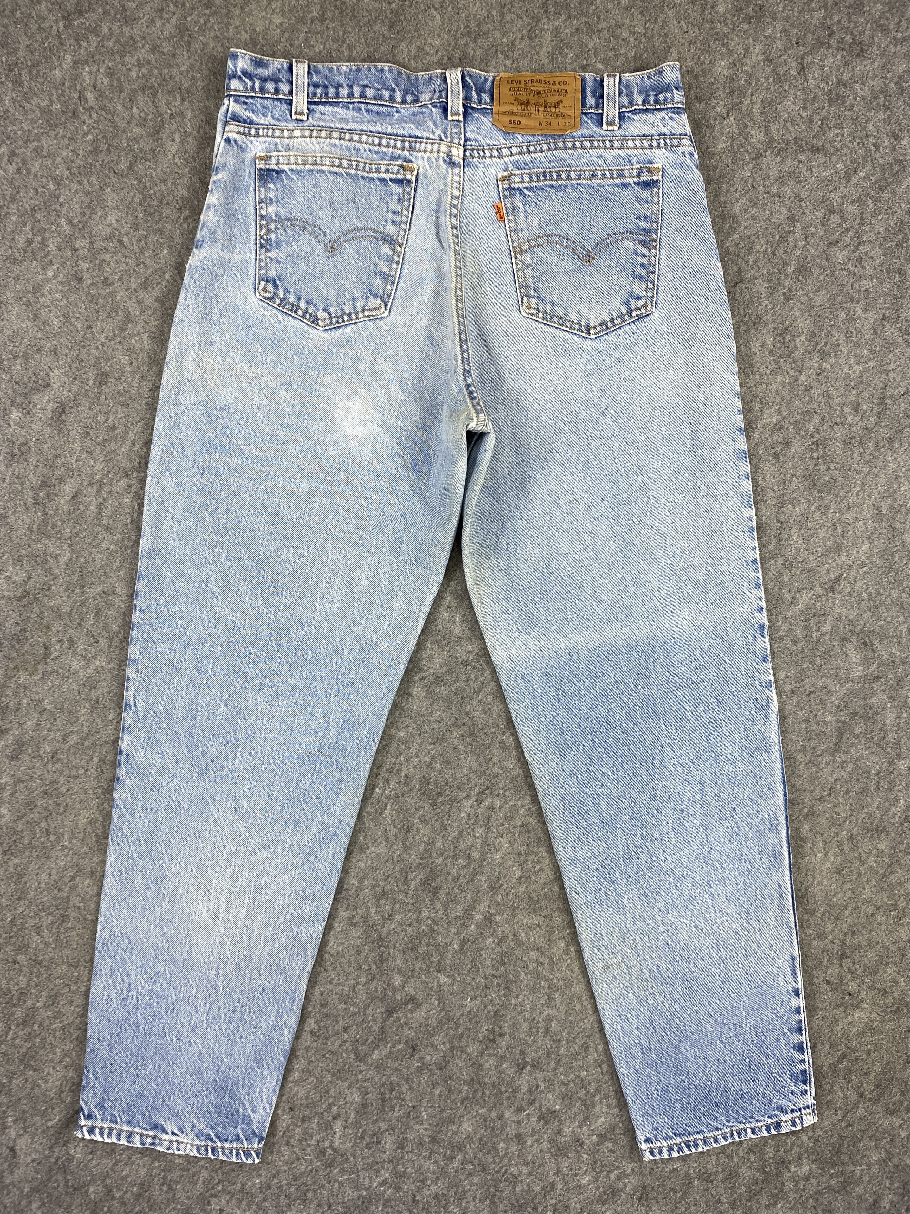 Levi's 90's Blue Wash Vintage Levi's 550 USA 33x29 Denim -JN1785 Size US 33 - 2 Thumbnail
