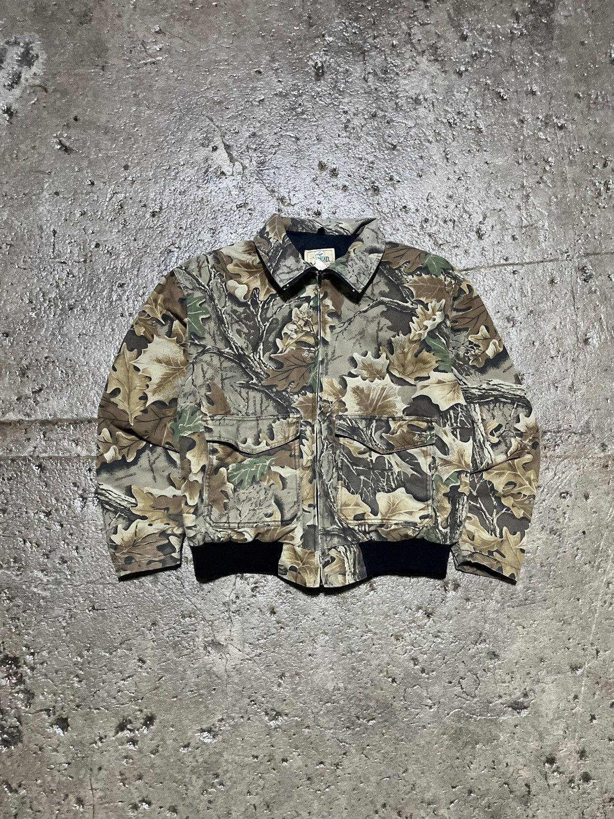 image of Crazy Vintage Carhartt Style Camo Jacket Workwear Essential, Men's (Size Large)