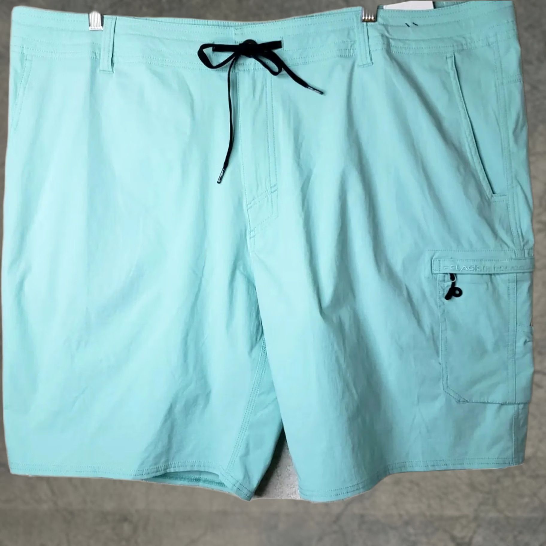 Vintage PELAGIC Traverse Fishing Short Mens Aqua Nylon 44 Lightweight Stretch 4-Way Pockets Cargo" Size US 44 / EU 60 - 1 Thumbnail