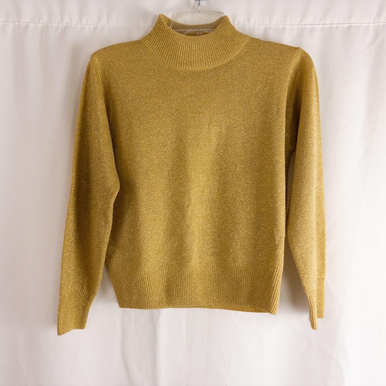 Other Dress Barn Gold Solid Top Womens Small Petite Size S / US 4 / IT 40 - 3 Thumbnail