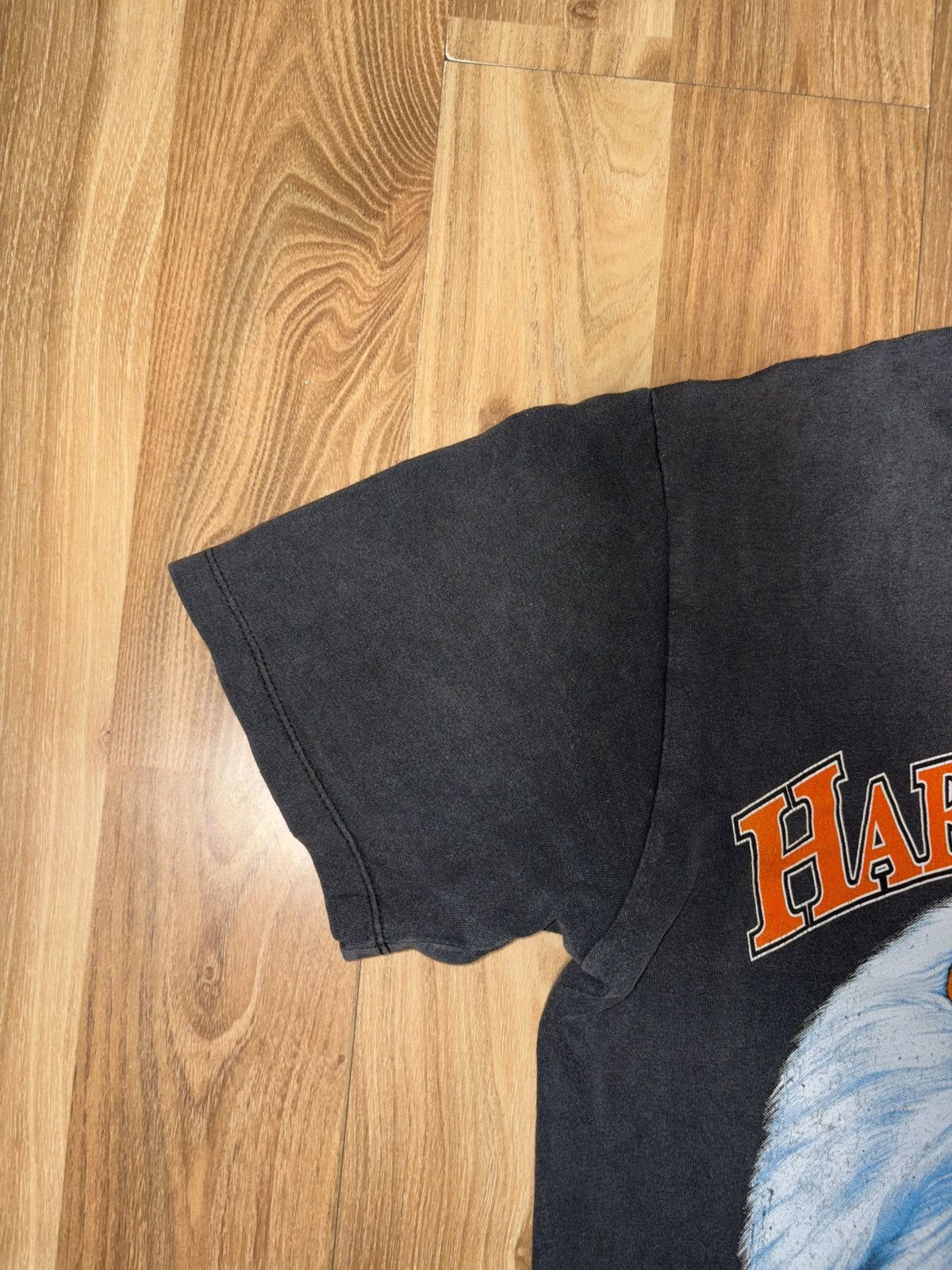 Other 1987 3D Emblem Harley Davidson Eagle &Bike Reconstructed Tee Size US L / EU 52-54 / 3 - 3 Thumbnail
