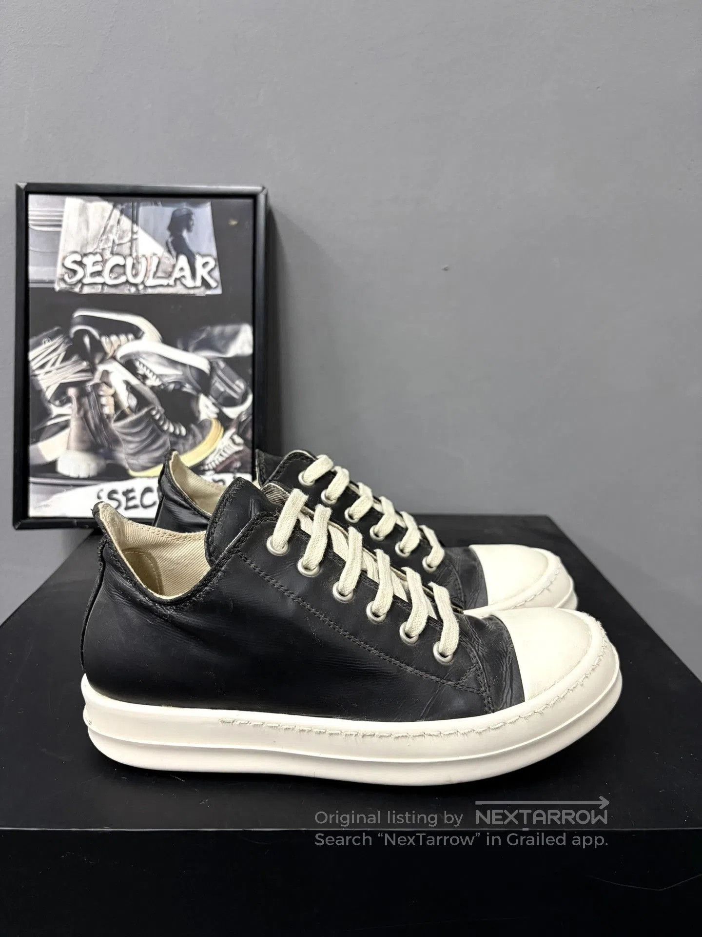 Rick Owens Drkshdw Rick Owens Drskhdw Black White Low. Size US 5 / IT 35 - 4 Thumbnail