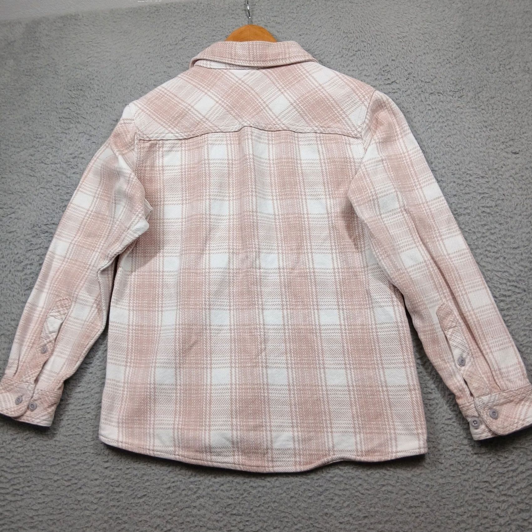 Pinko Pacific Trail Mens Medium Pink Beige Plaid Flannel Shirt Button Front Size US M / EU 48-50 / 2 - 3 Thumbnail