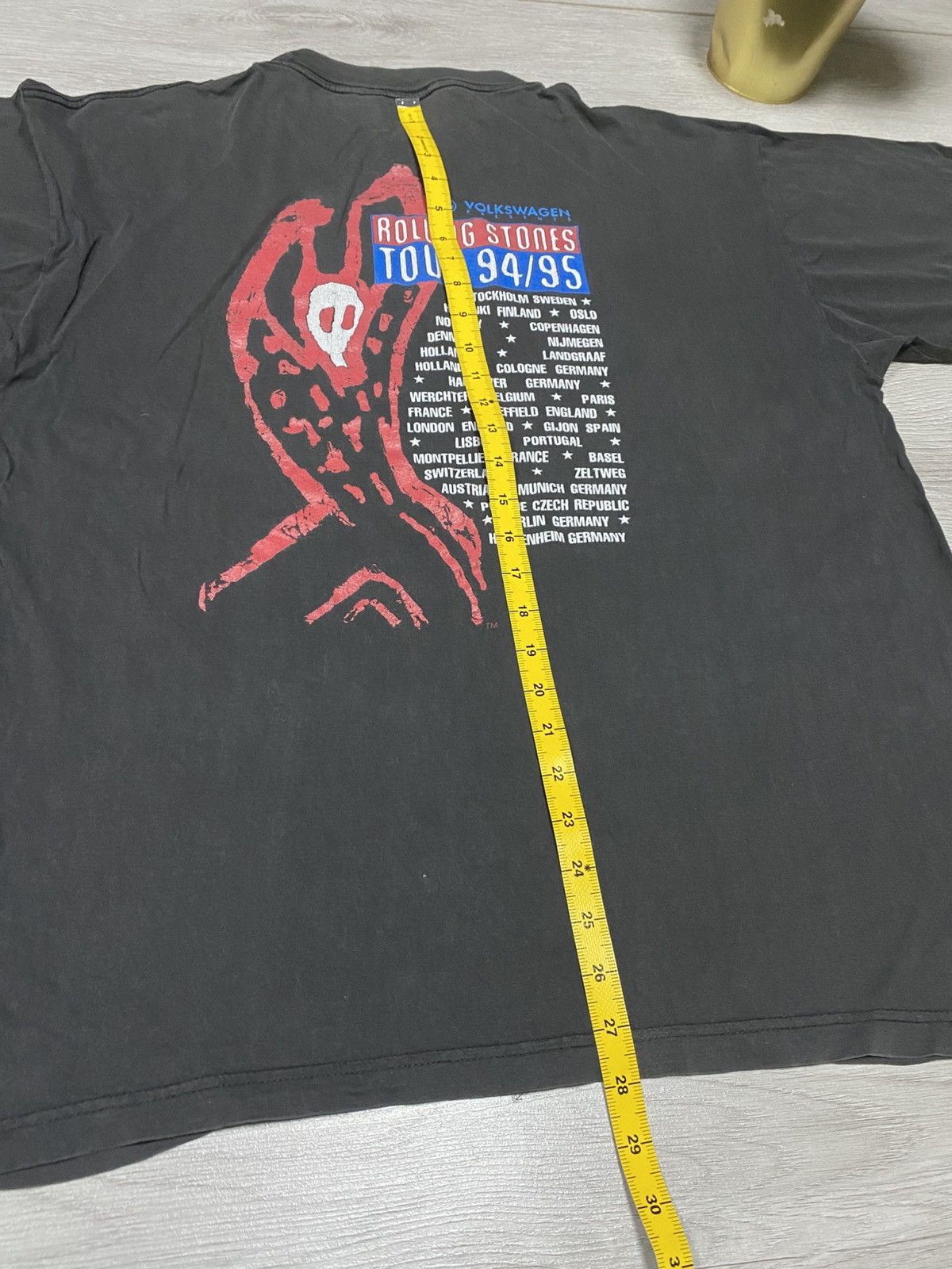 The Rolling Stones Rolling Stones 94 vintage Voodo Tour volkswagen faded Shirt Size US XL / EU 56 / 4 - 13 Thumbnail