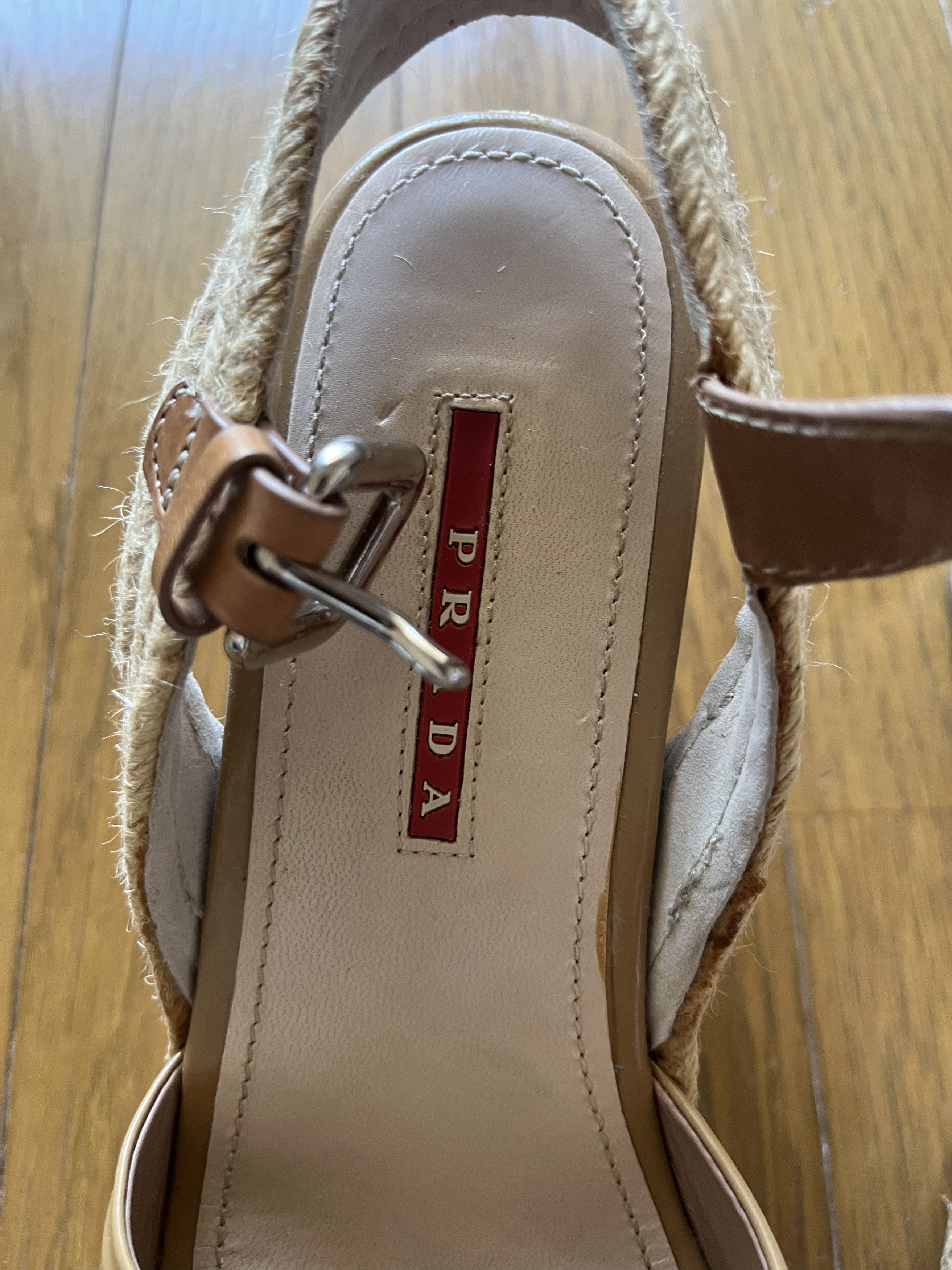 Prada Vintage Prada brown wedges with bows from iconic Linea Rossa Size US 6.5 / IT 36.5 - 3 Thumbnail